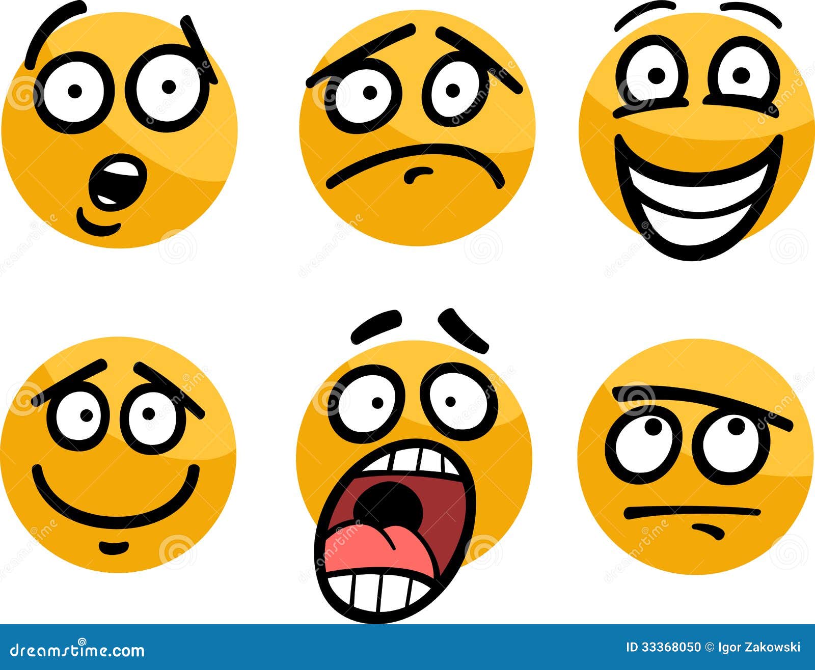 Emoticon or Emotions Set Cartoon Illustration Stock Vector - Illustration of animation, scared: 33368050 Emoticon or Emotions Set Cartoon Illustration Stock Vector - Illustration of animation, scared: 33368050