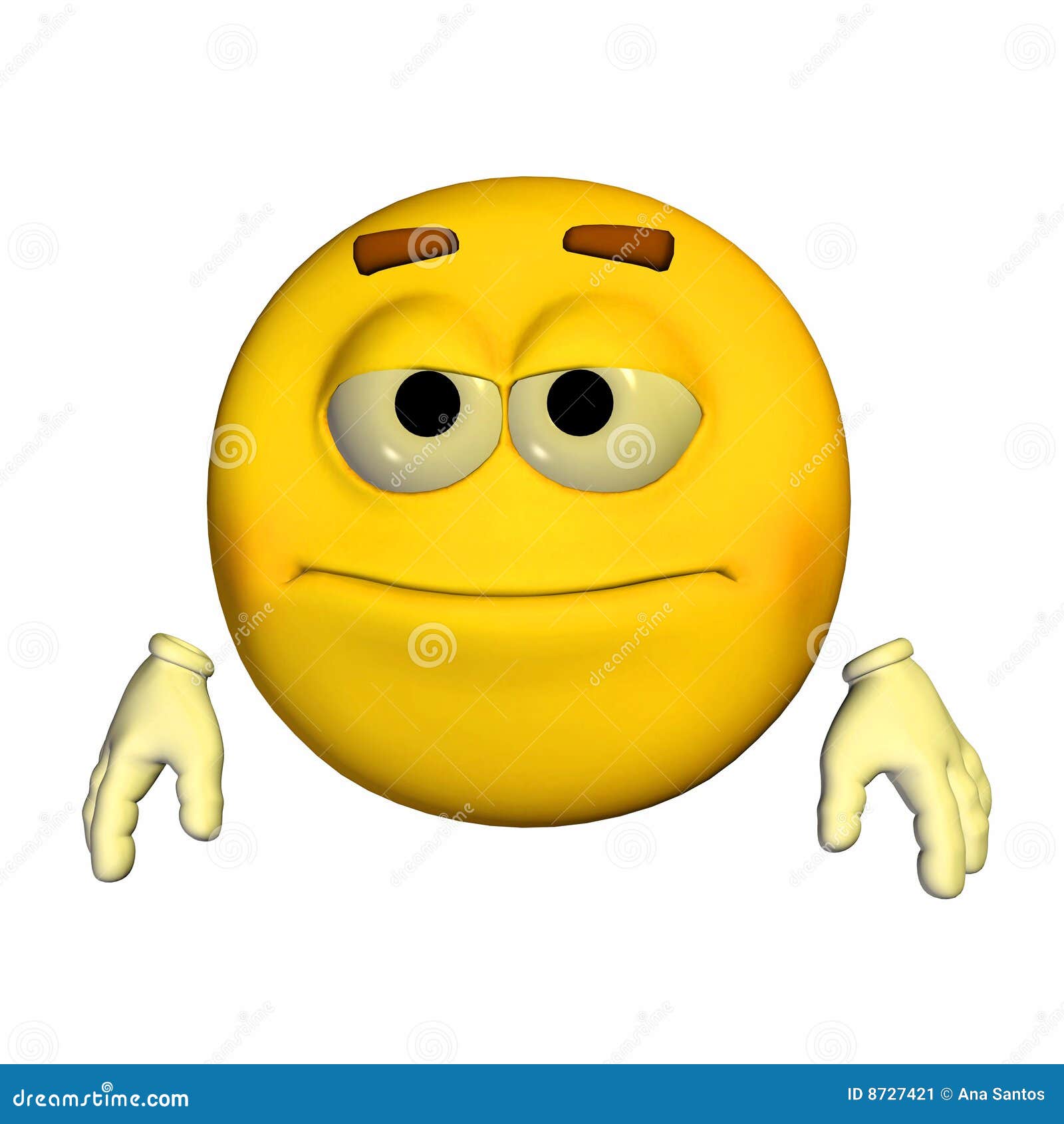 Emoticon - Neutral stock illustration. Illustration of blank - 8727421