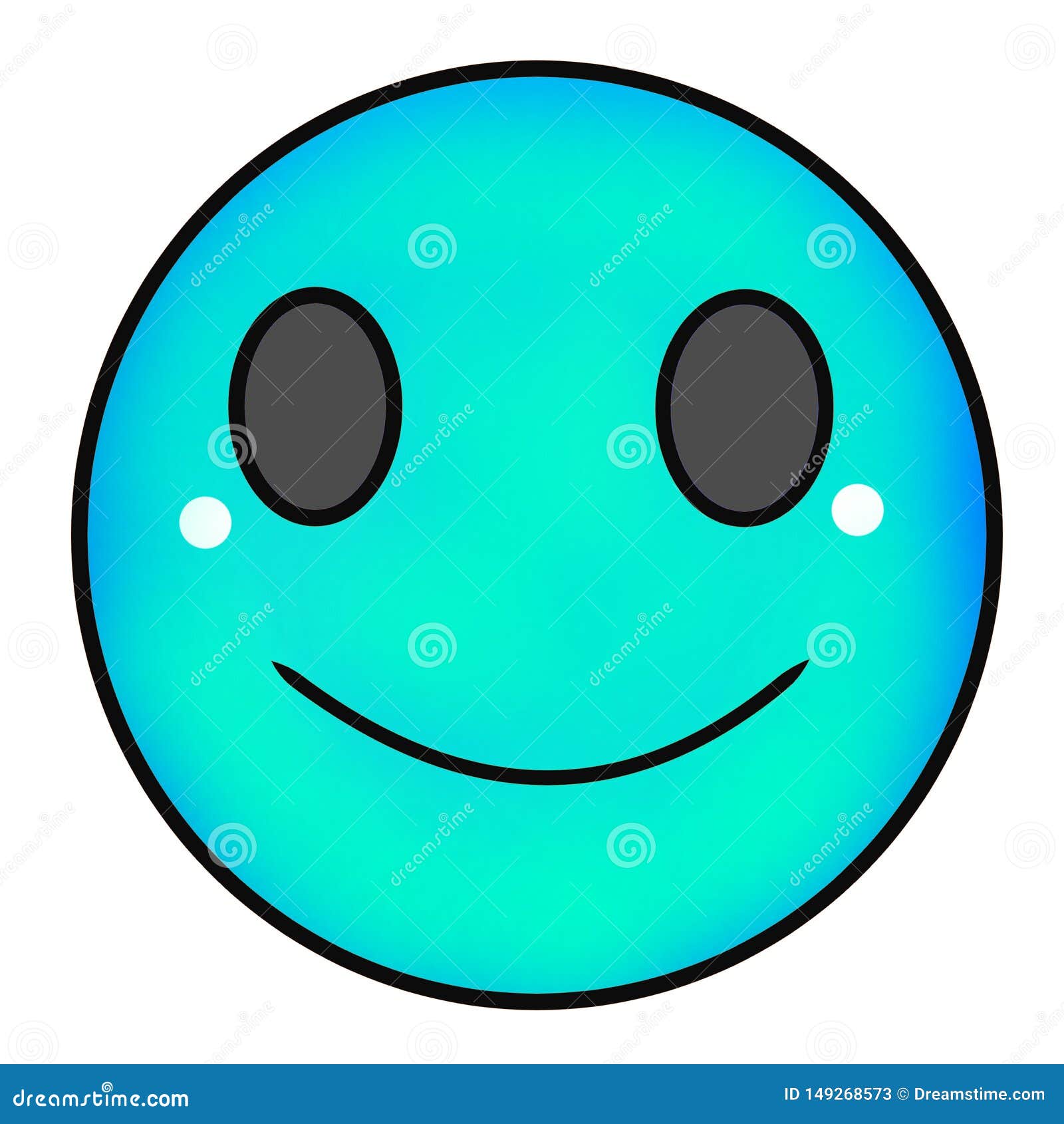 Emoticon Smile stock illustration. Illustration of emoticon - 149268573