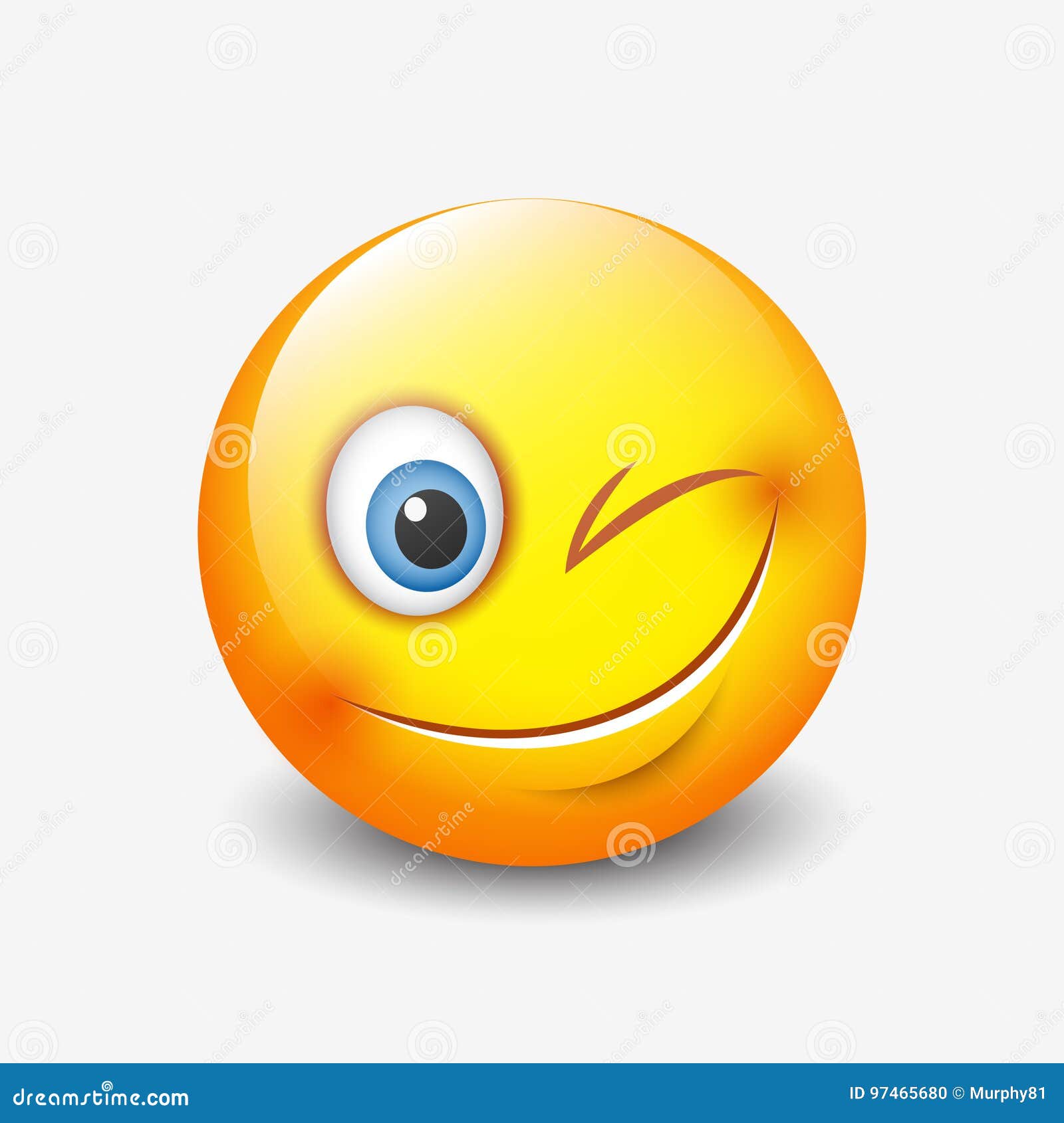 Emoticon Sorridente E Sbattente Le Palpebre Sveglio Il Emoji Smiley Vector L Illustrazione Illustrazione Vettoriale Illustrazione Di Emoticon Emozione 97465680