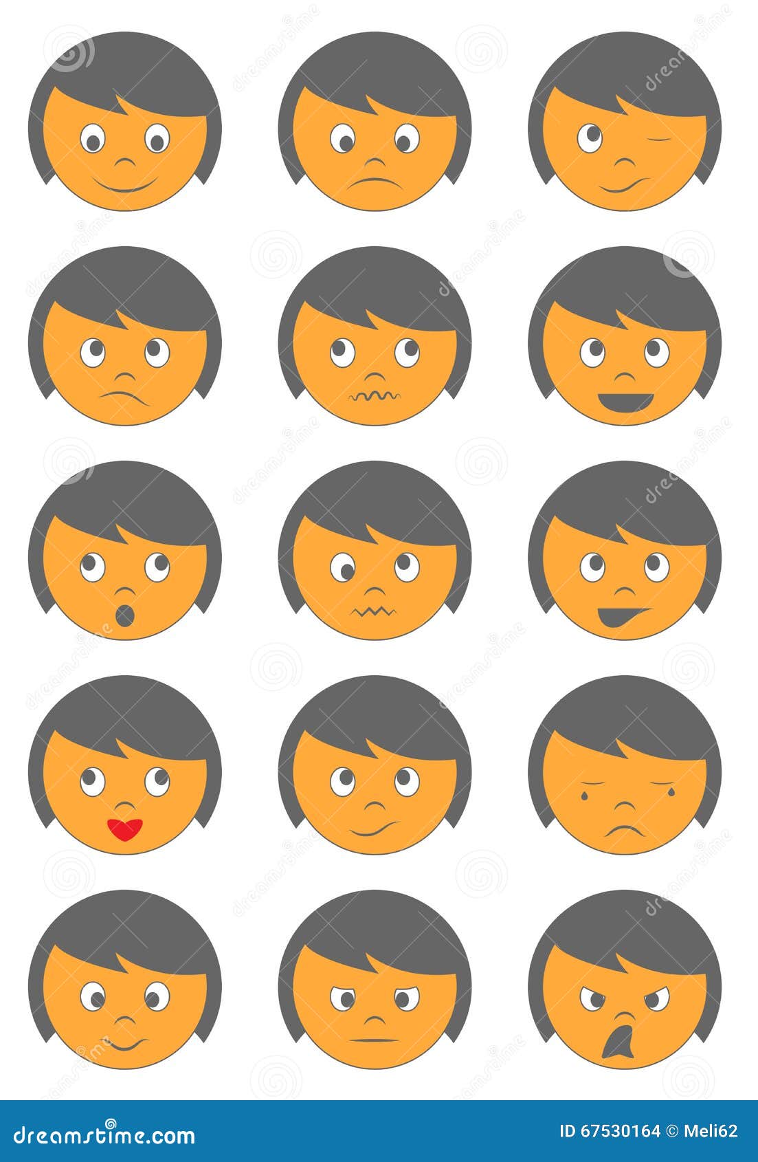 Emoticons stock vector. Illustration of happy, cartoon - 67530164