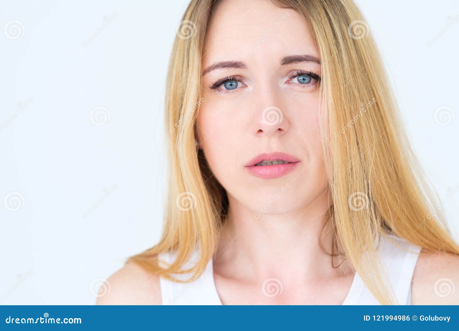 Upset, Grumpy, Unhappy Little Girl Royalty-Free Stock Photography ...