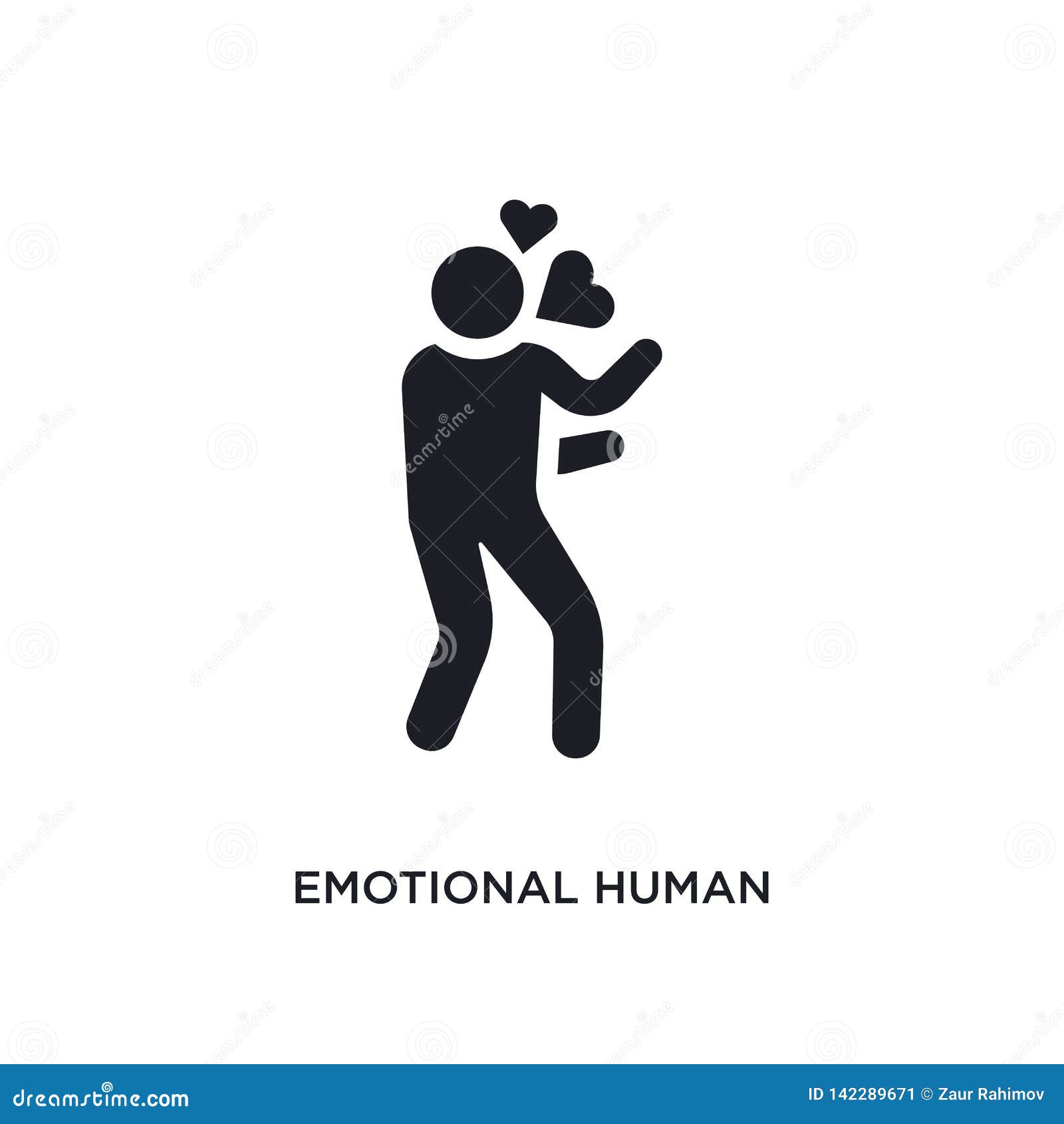 Emotional Human Isolated Icon. Simple Element Illustration from Feelings Concept Icons Stock