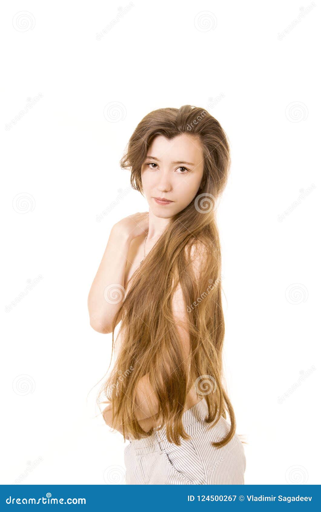 Women with long hair naked
