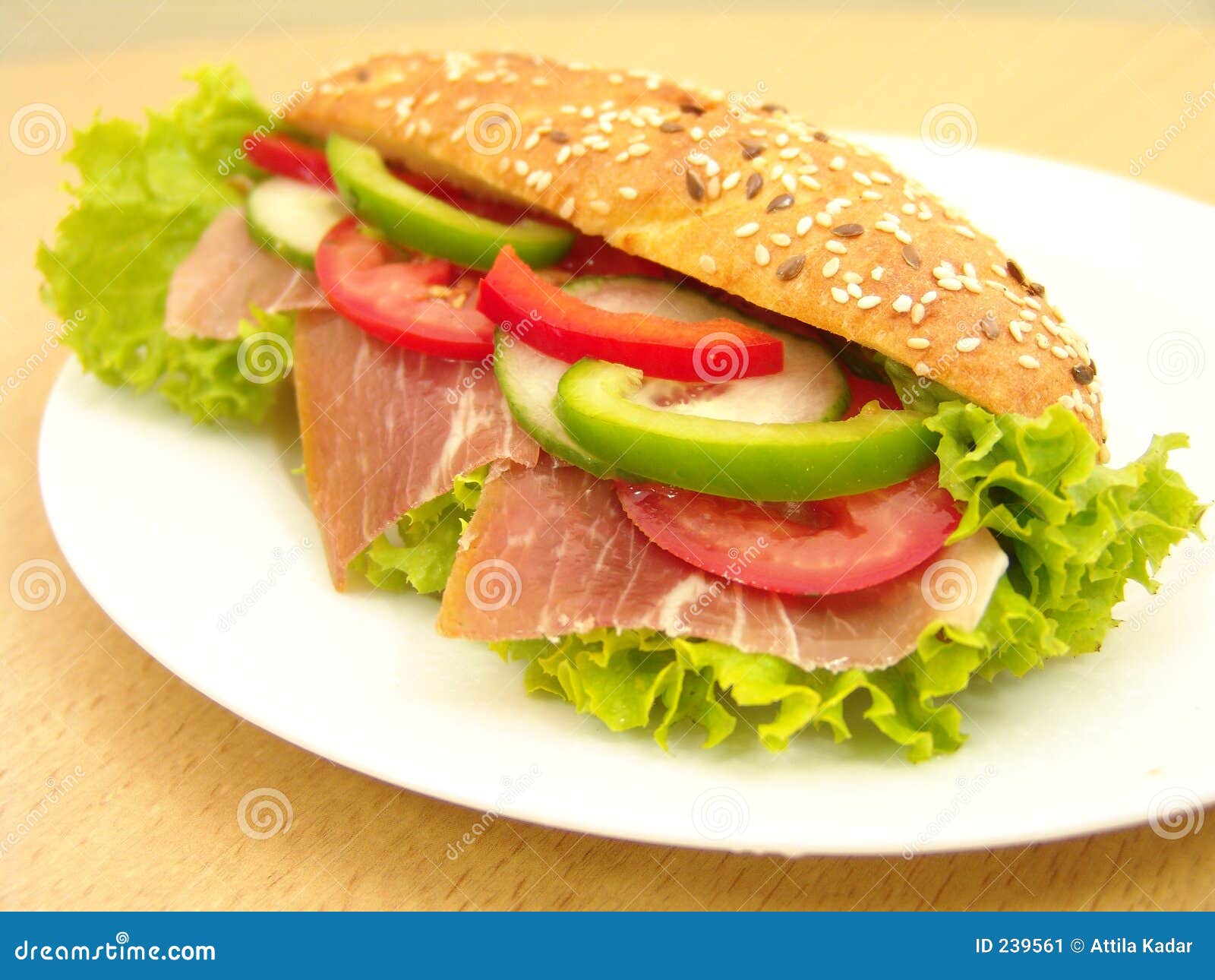 Emparedado imagen de archivo. Imagen de alimento, emparedado 239561