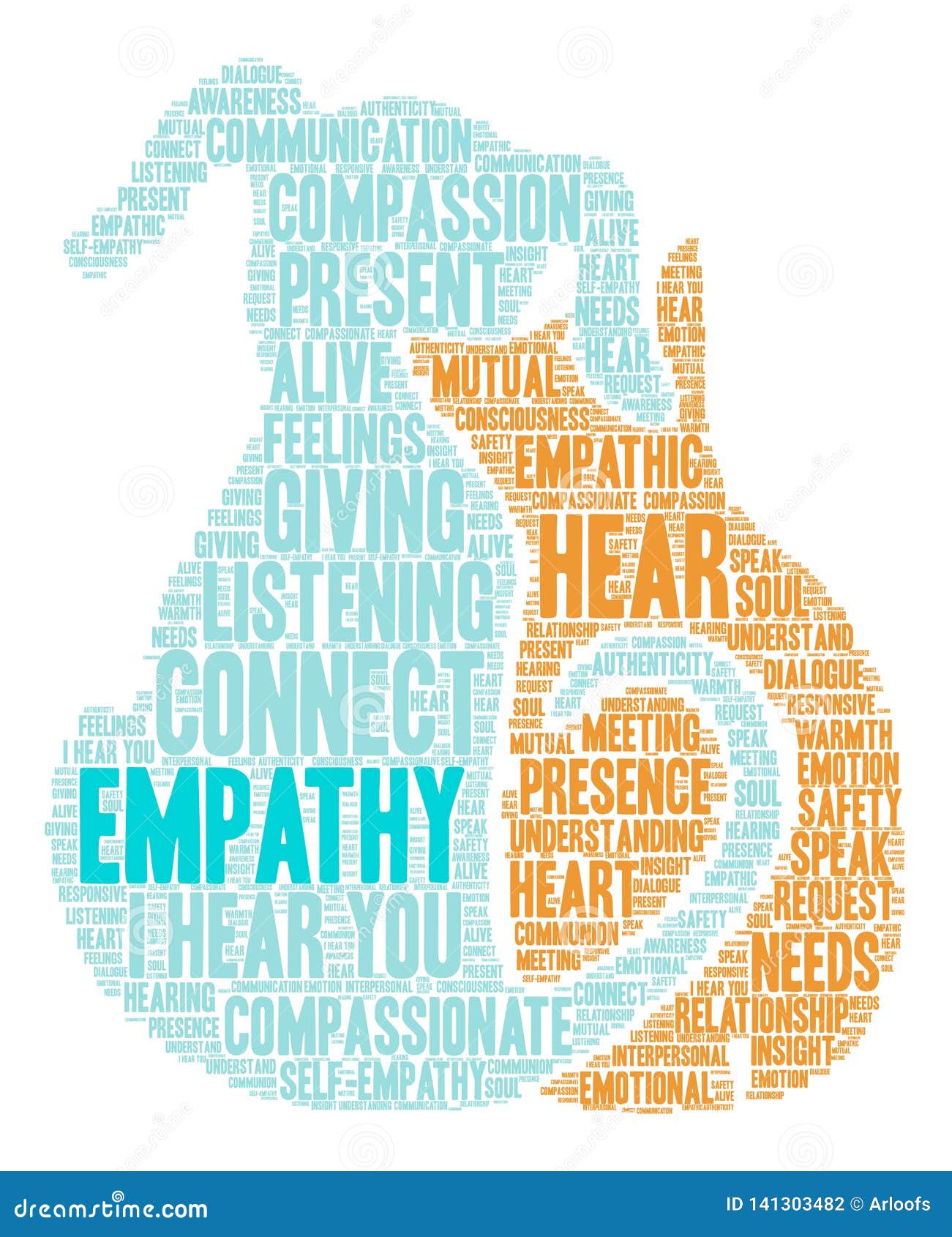 Empathy Word Cloud stock vector. Illustration of connect 141303482