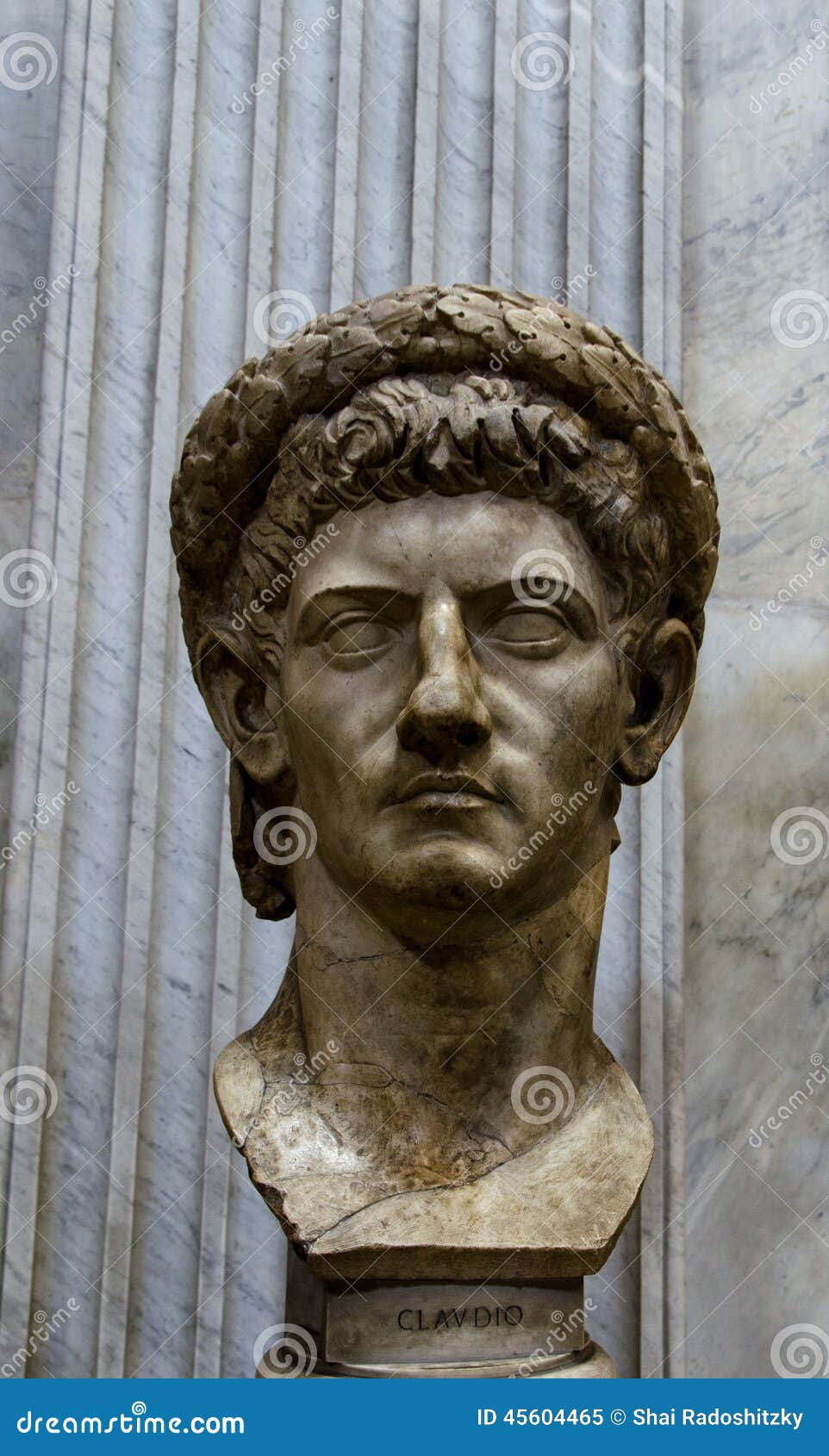 emperor claudius head statue