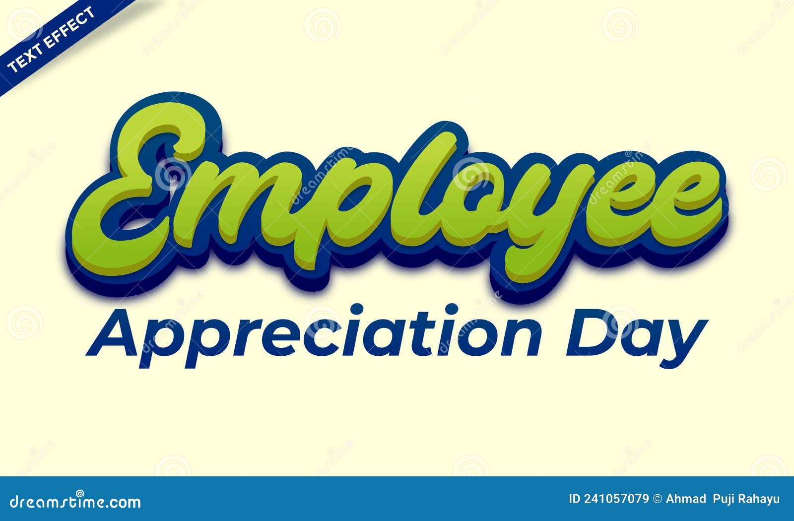 employee appreciation day text effect 