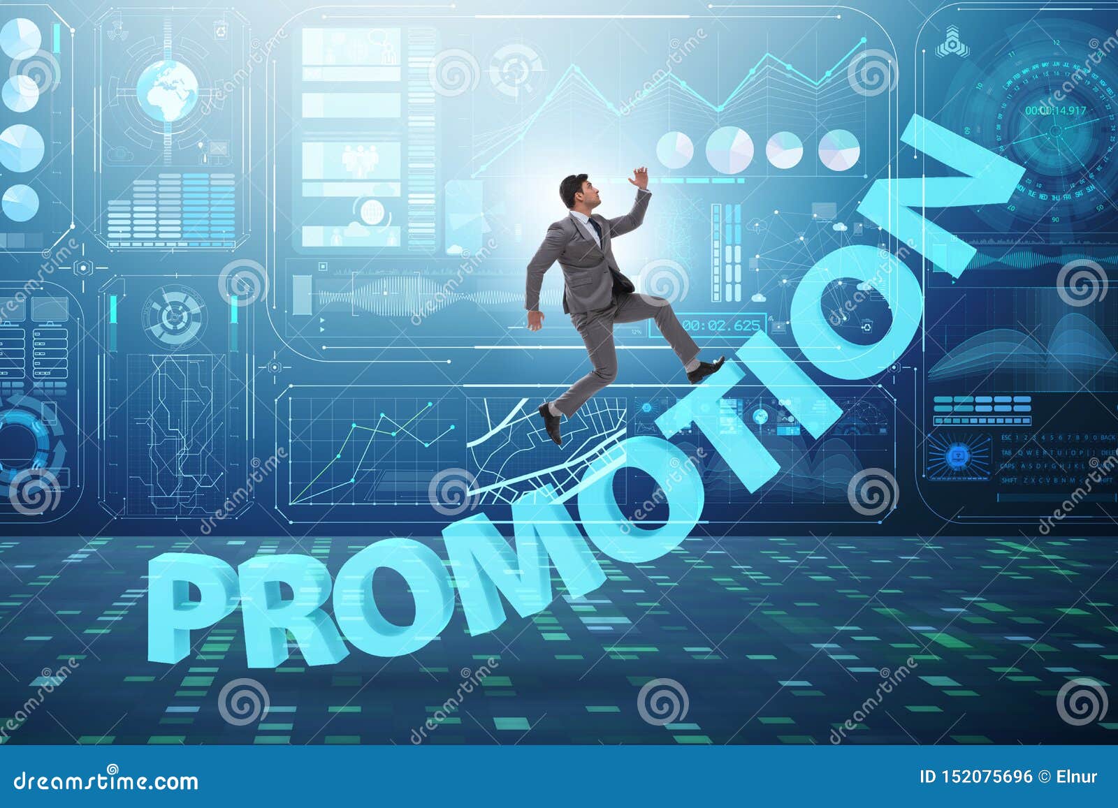 Employee in Career Promotion Concept Stock Photo Image of leader