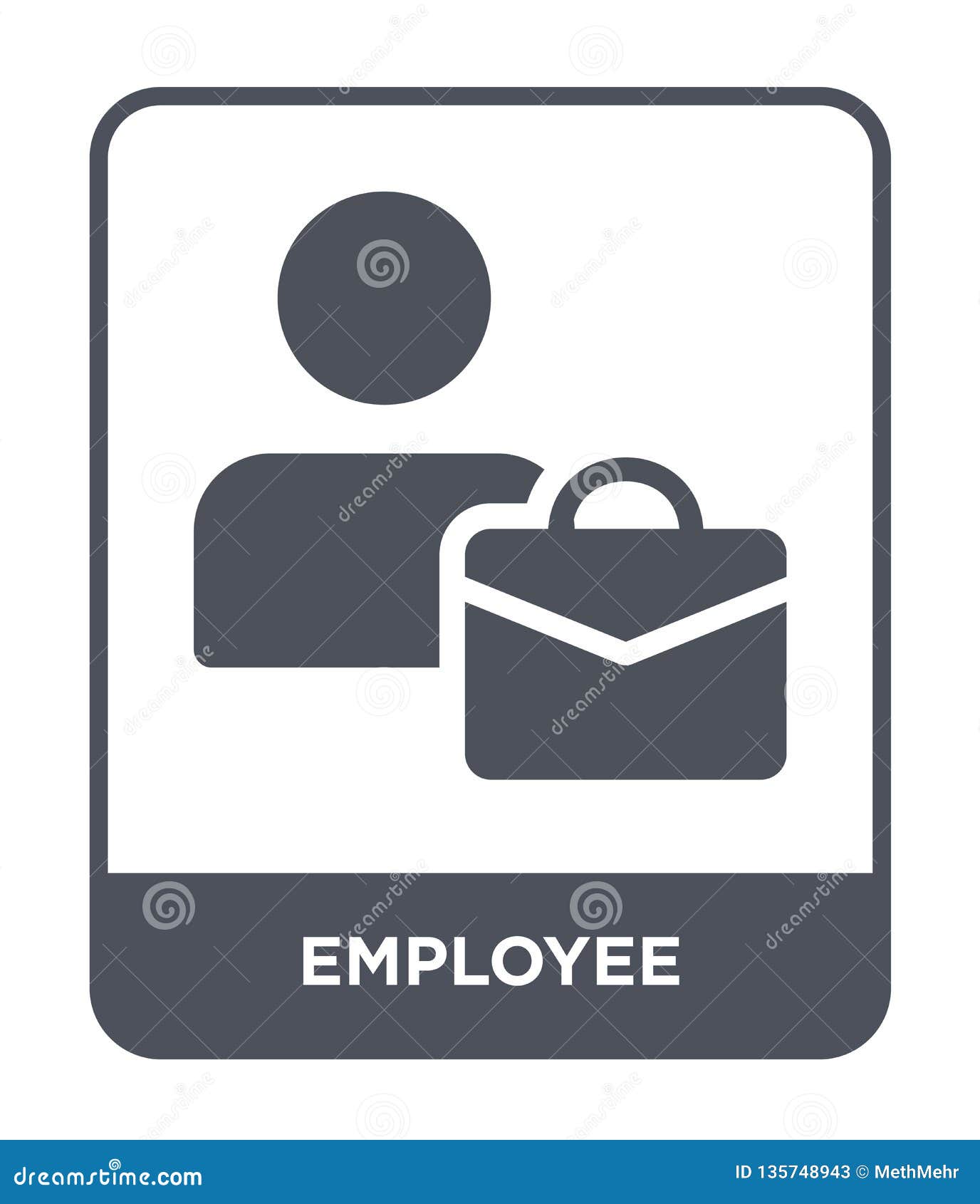 employee icon in trendy  style. employee icon  on white background. employee  icon simple and modern flat