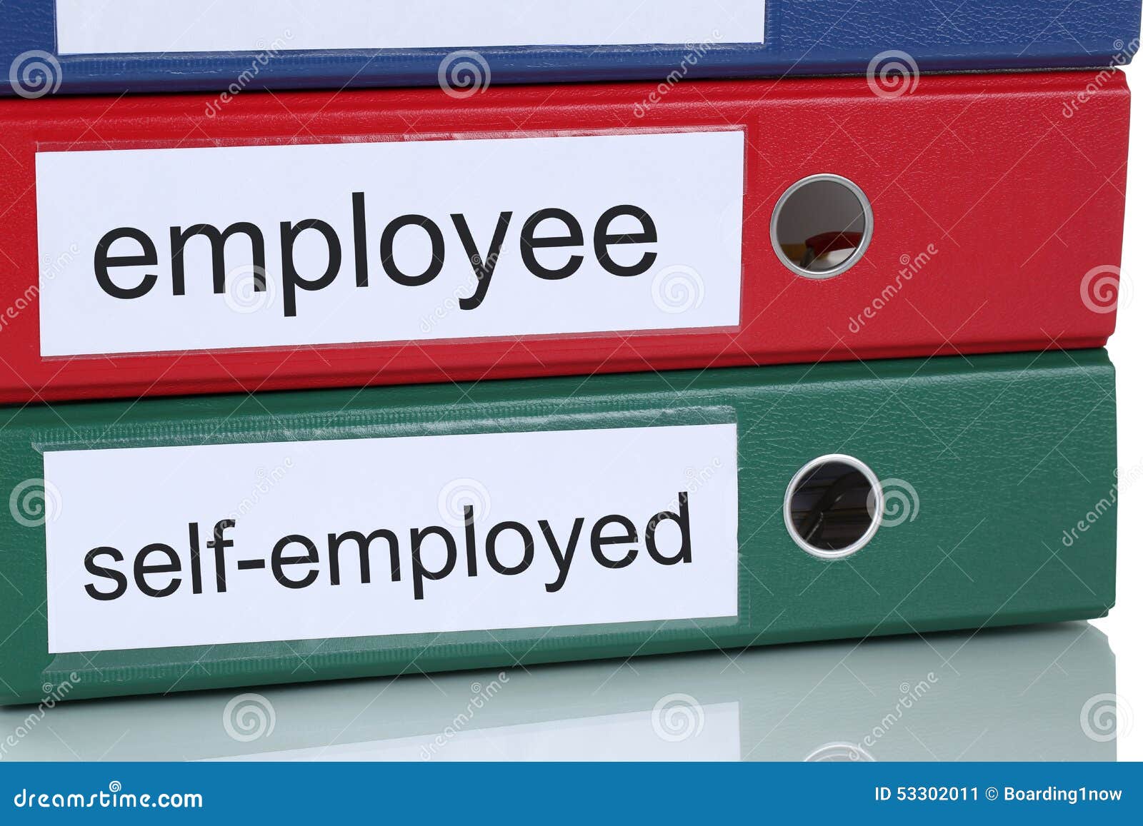 employee or self-employed business concept in office