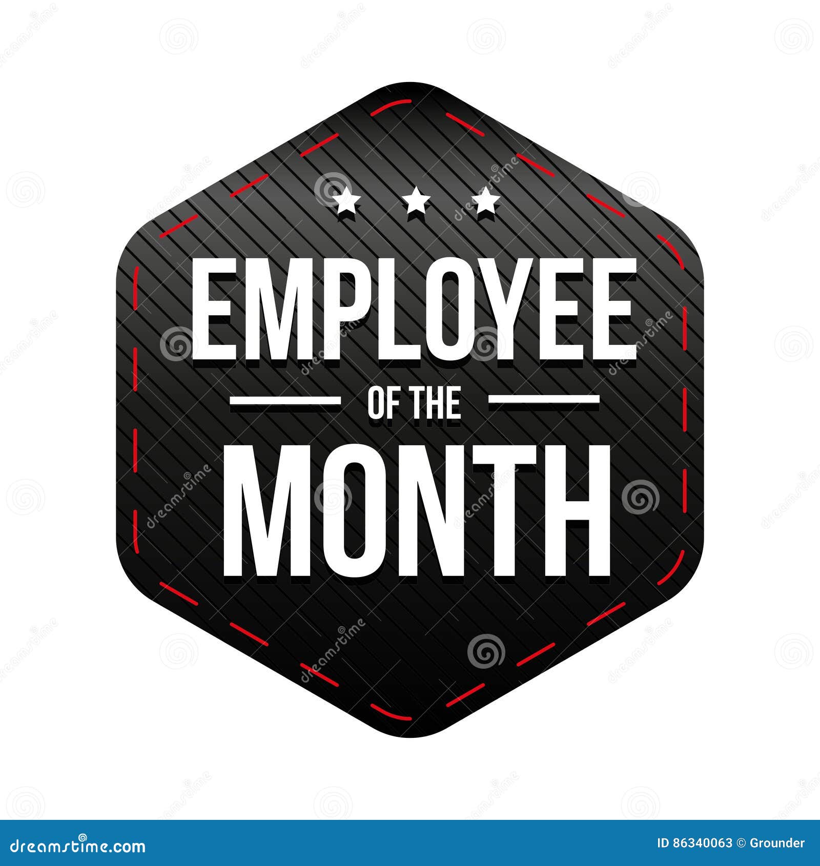employee of themonth  badge