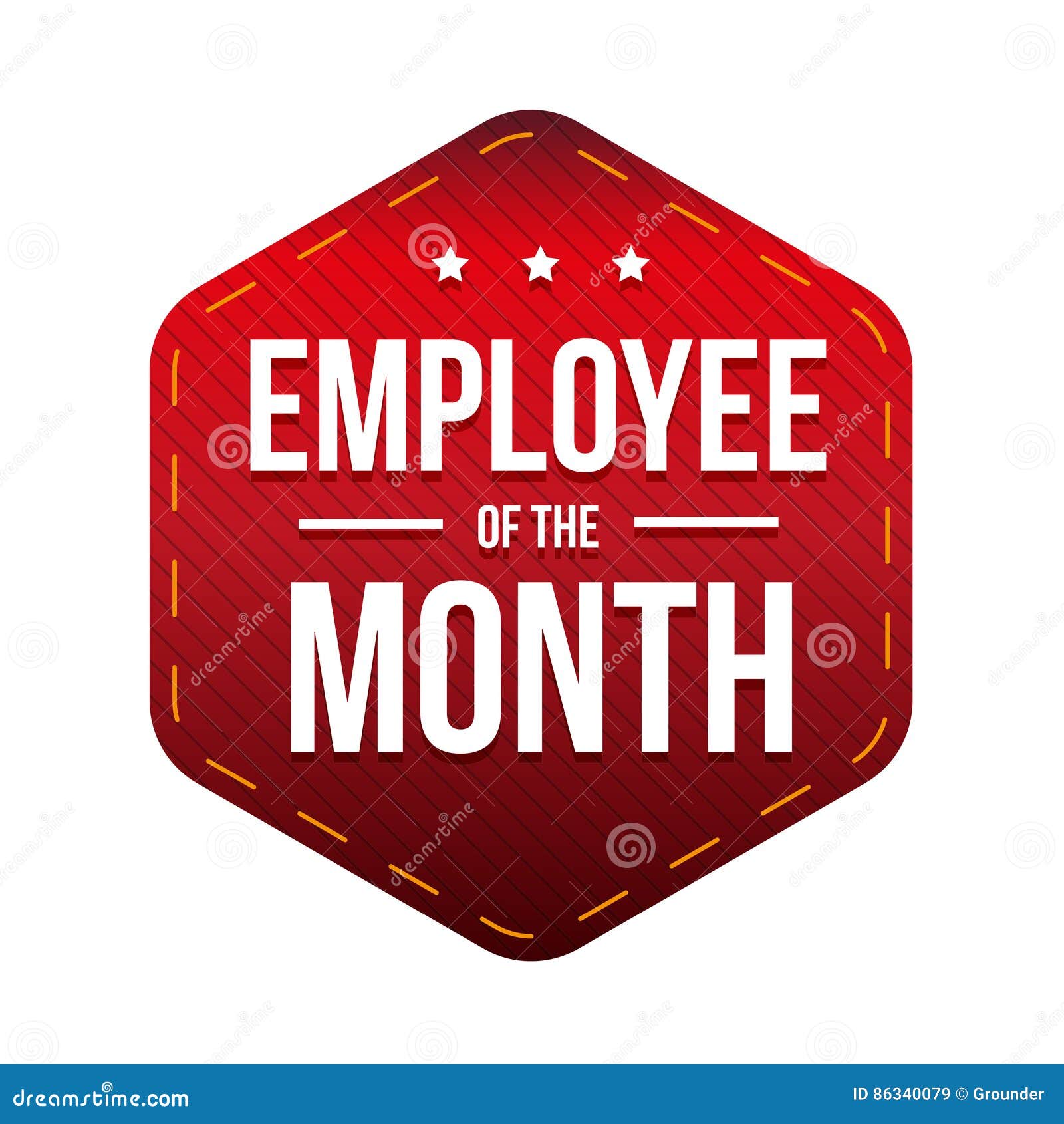 employee of themonth  badge