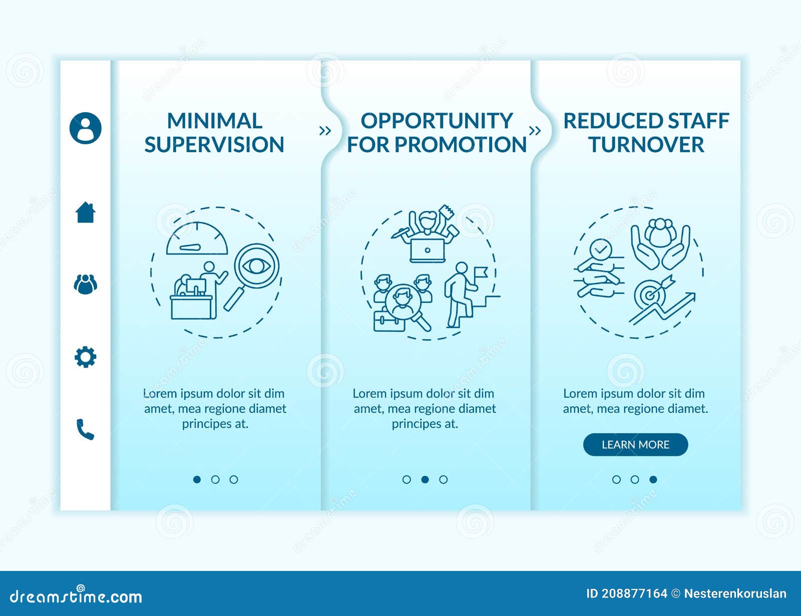 Employee Training Advantages Onboarding Vector Template Stock Vector