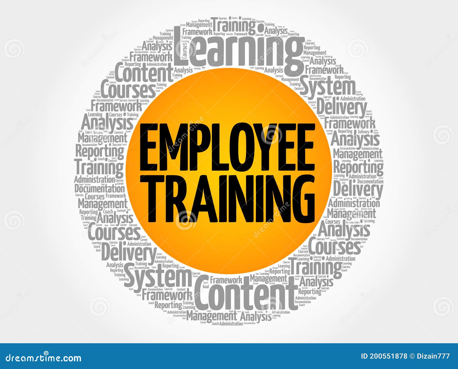 Employee Training circle stock illustration. Illustration of