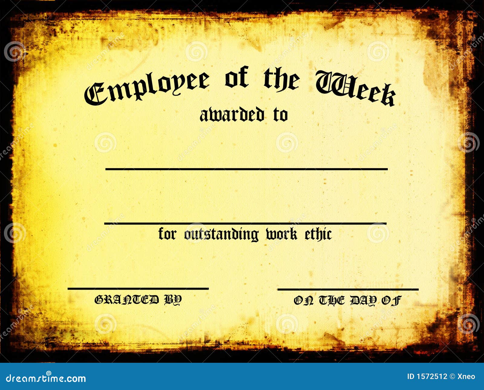 Week Certificate Stock Illustrations – 20 Week Certificate Stock With Star Of The Week Certificate Template