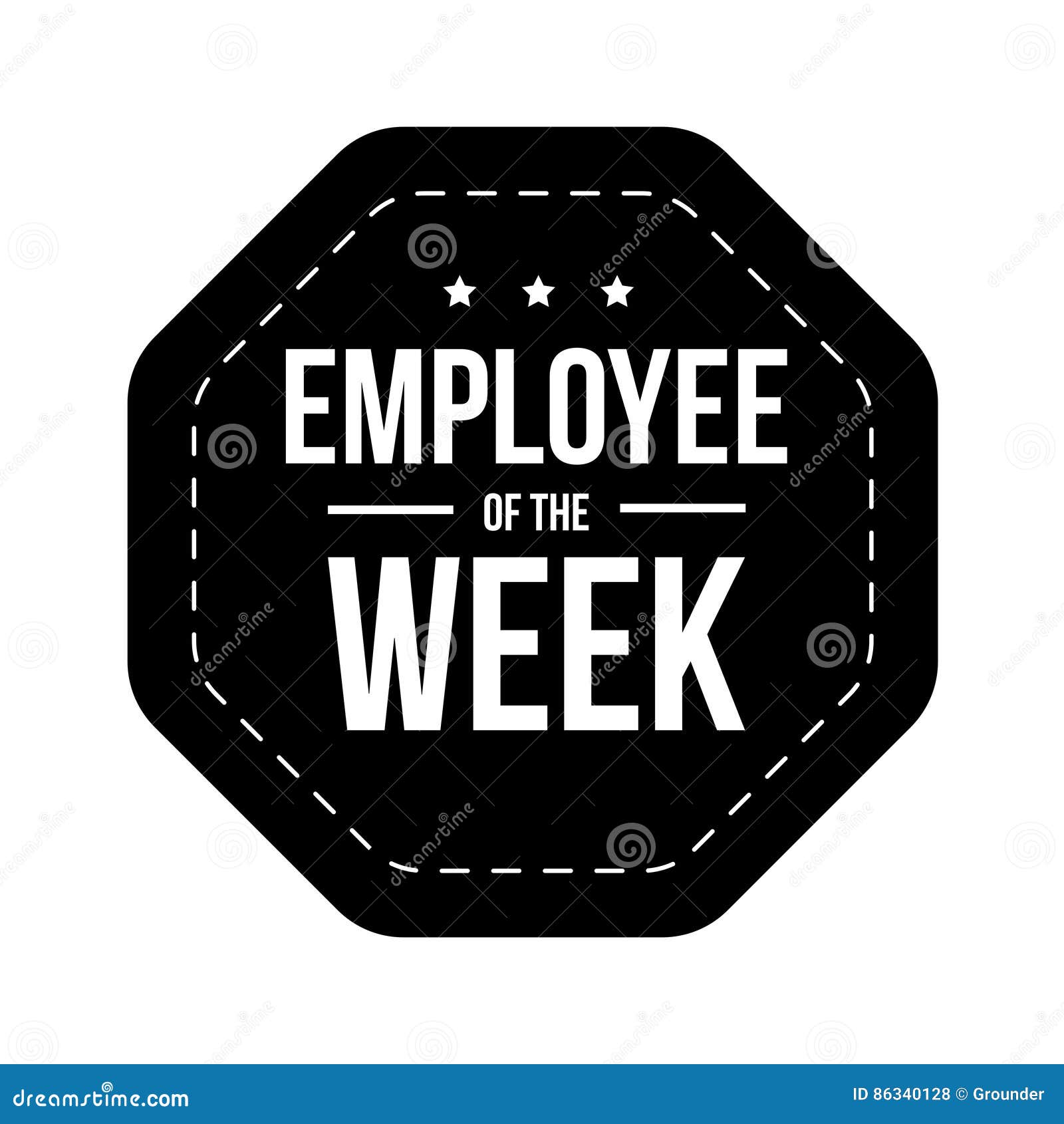 employee of the week  badge