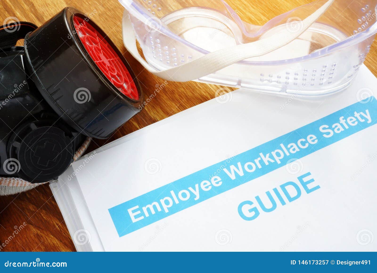 employee workplace safety guide on desk