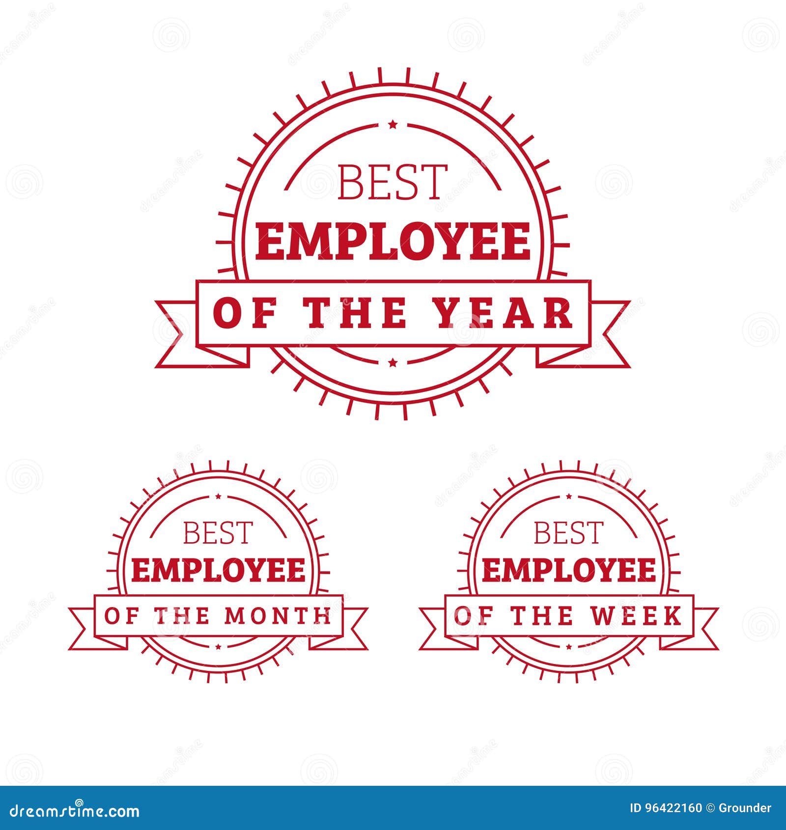 Employee of the Year, Month, Week sign