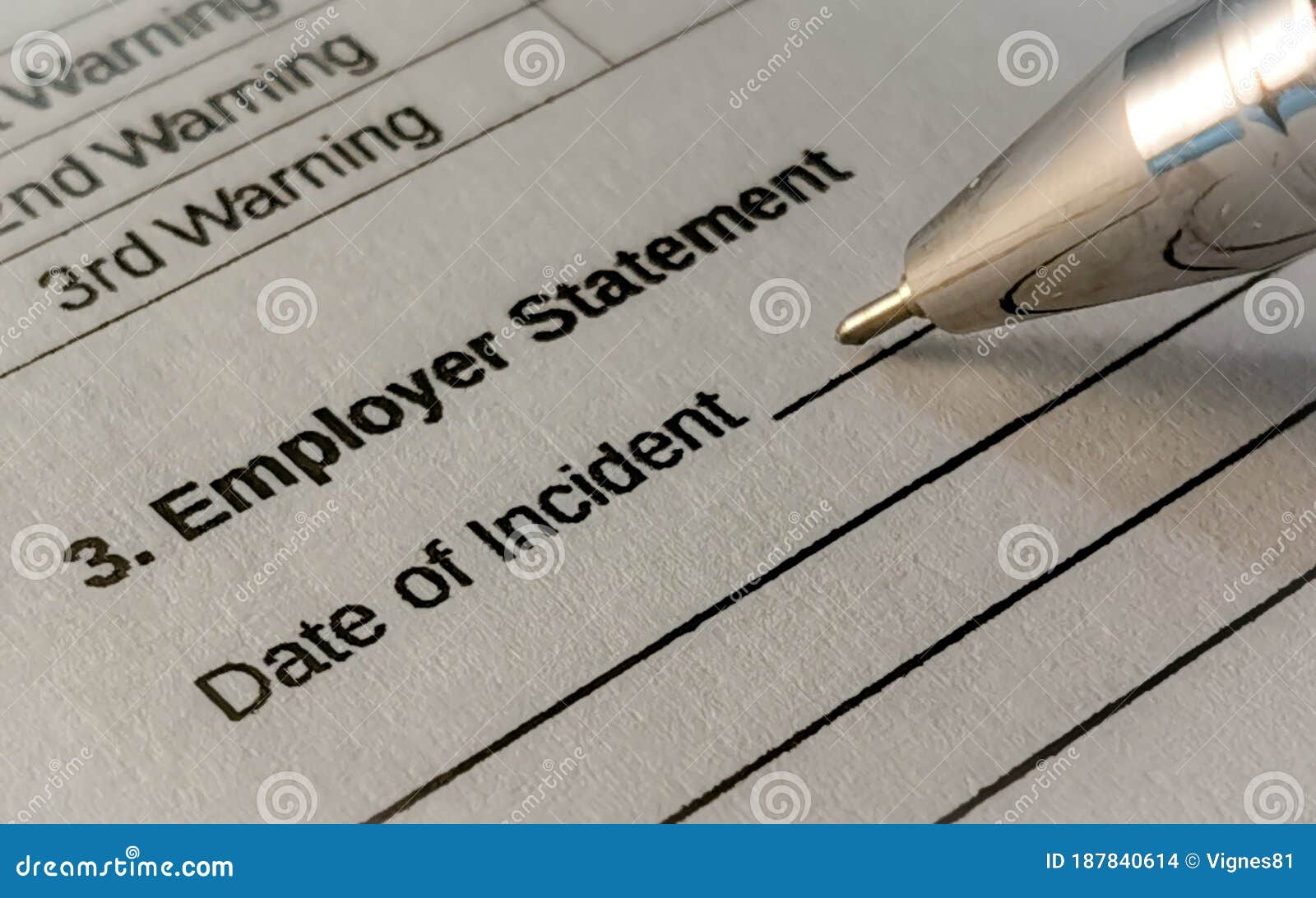 employer statement