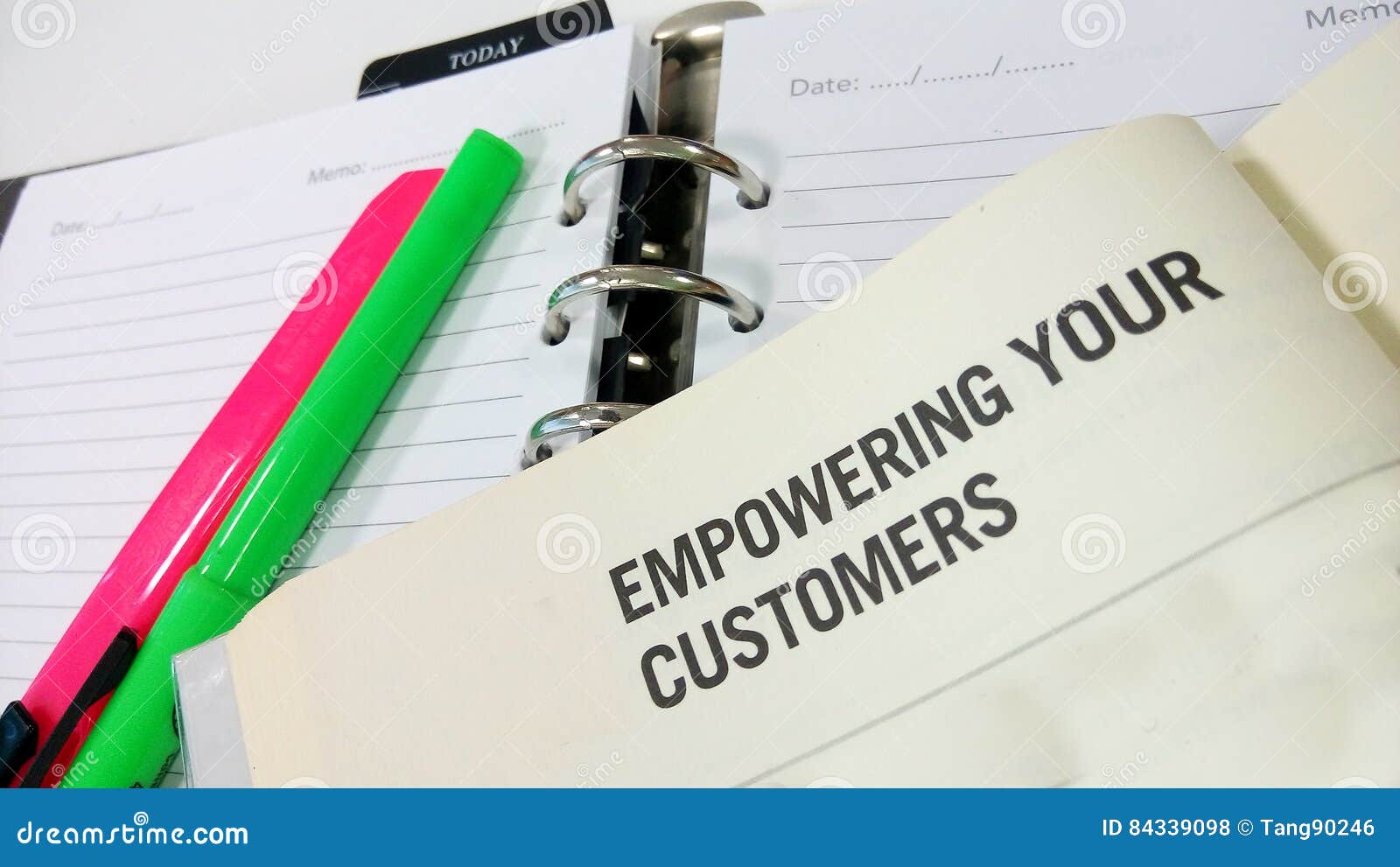 Empowering your customer stock photo. Image of active 84339098
