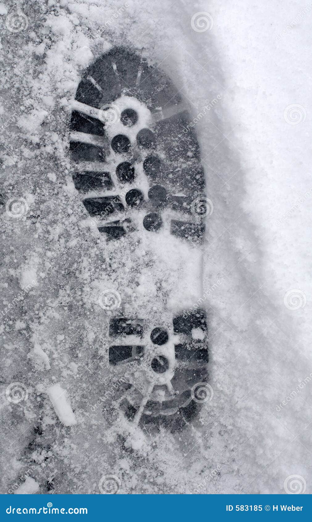 Empreinte De Pas Dans La Neige Image Stock Image Du Frais Chaussure 5185