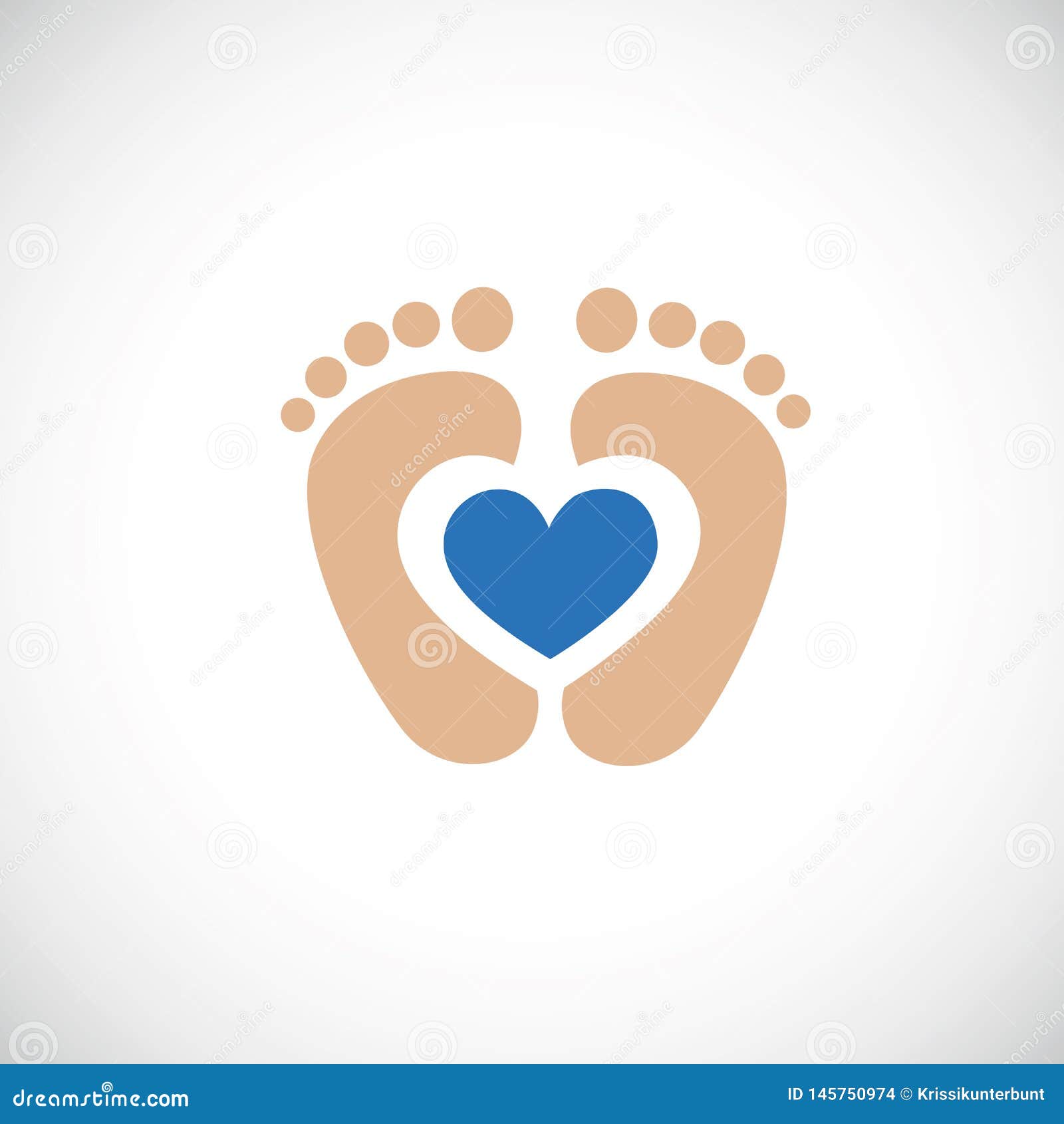 Empreinte De Pas De Pieds De Bebe Avec Le Coeur Bleu Illustration De Vecteur Illustration Du Empreinte Isolement Empreinte De Pas De Pieds De Bebe Avec Le Coeur Bleu Illustration De Vecteur Illustration Du Empreinte Isolement
