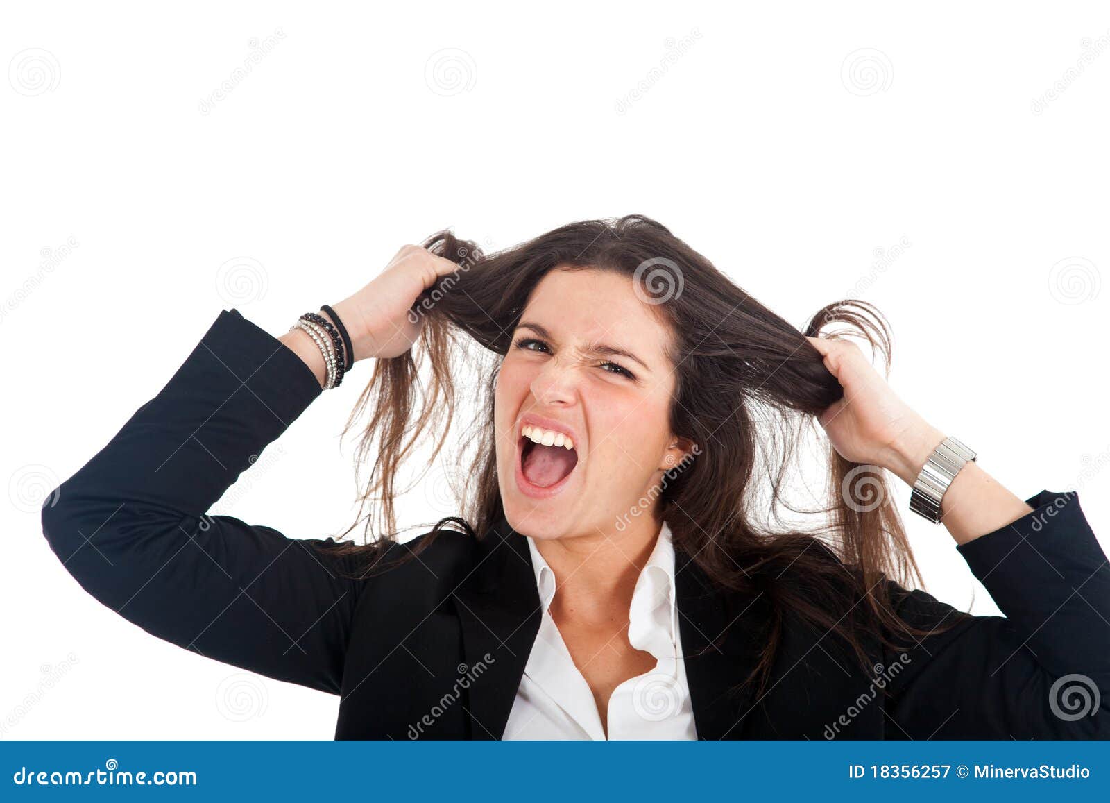 Empresaria desesperada imagen de archivo. Imagen de infeliz 18356257
