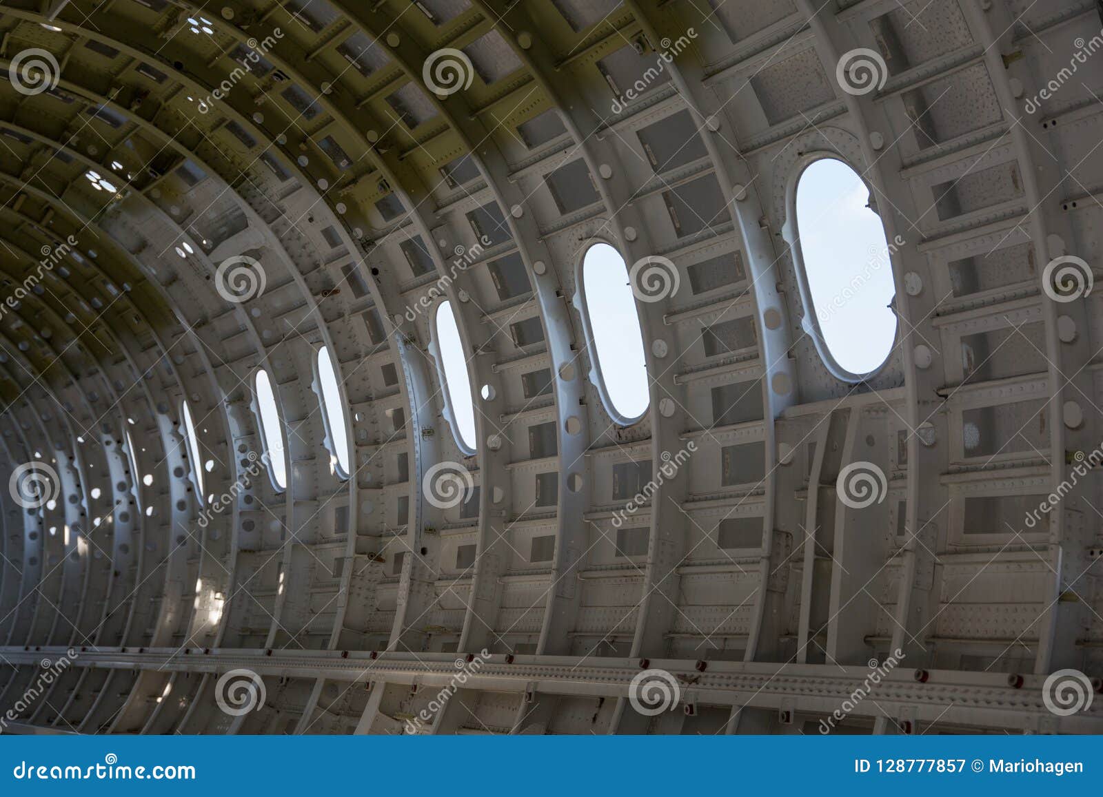 empty airplane airframe / fuselage