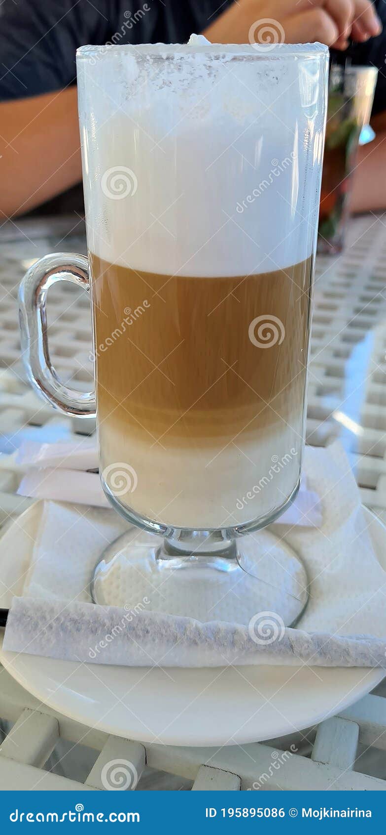 empty and airy latte with gradient, cappuccino, coffee mood, coffee with milk