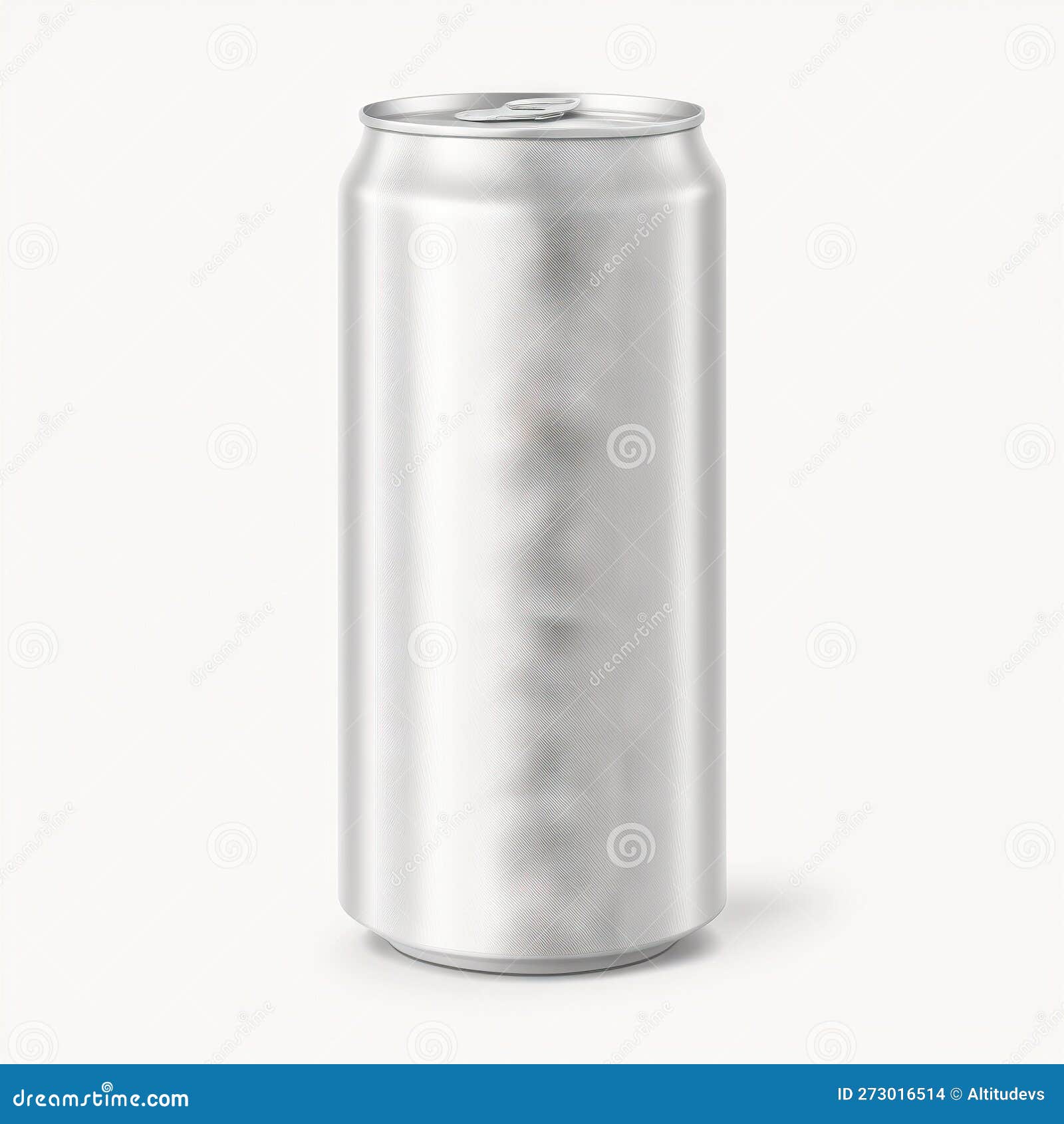 Empty Aluminum Cans Mockup of Suitable Volume for Effervescent Drinks ...