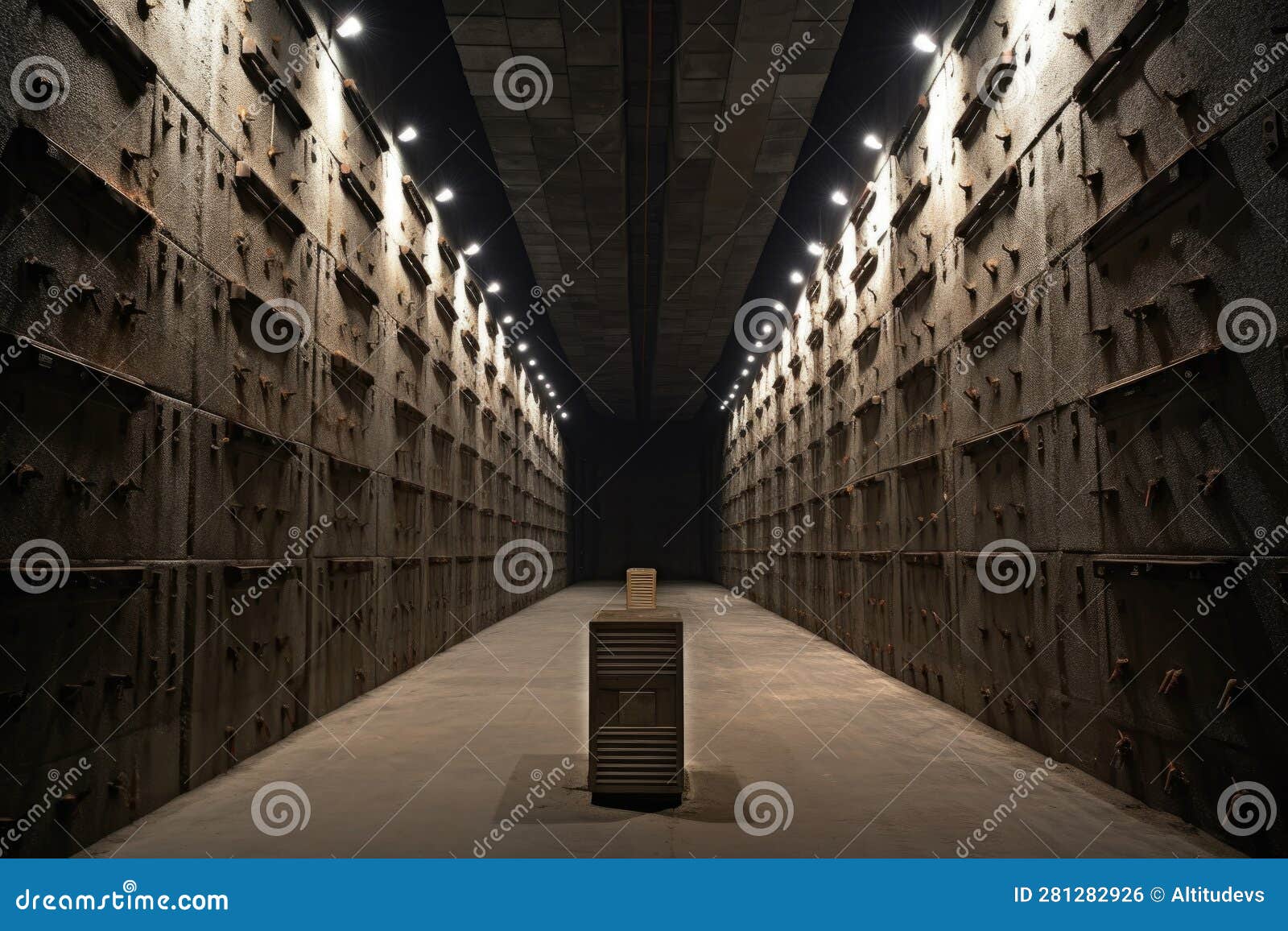 Empty Ammunition Storage Facility Stock Illustration Illustration of