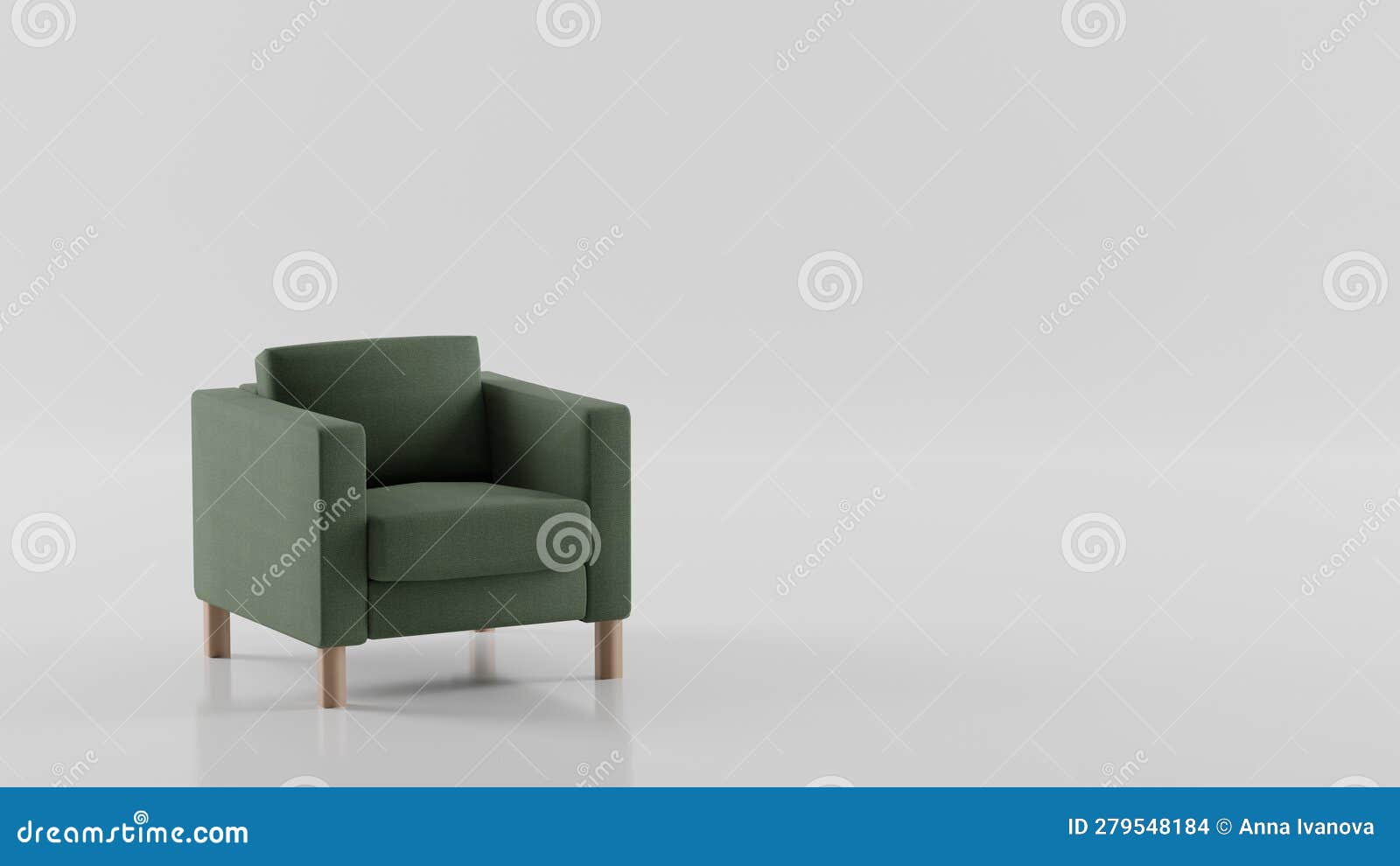 Empty Armchair on a White Background, Interview, Psychotherapy with a