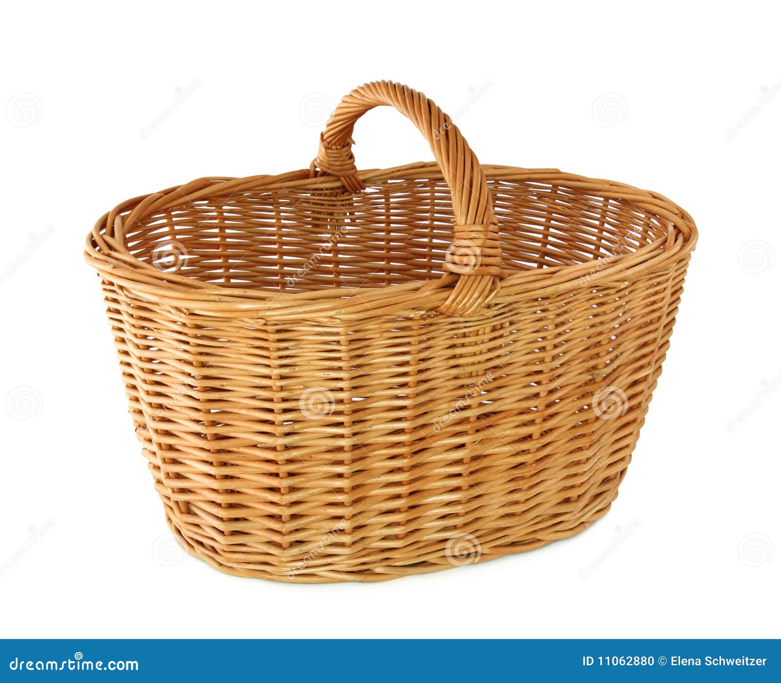 Handmade Empty Wooden Basket Stock Photo, Picture and Royalty Free Image.  Image 30889865.