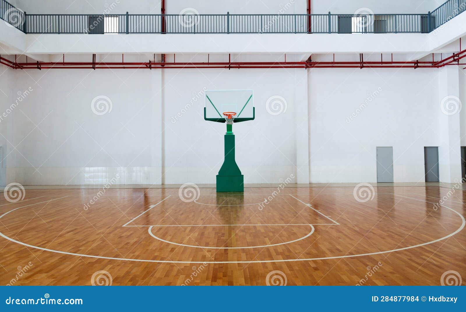 Empty basketball court stock photo. Image of court, hardwood 284877984