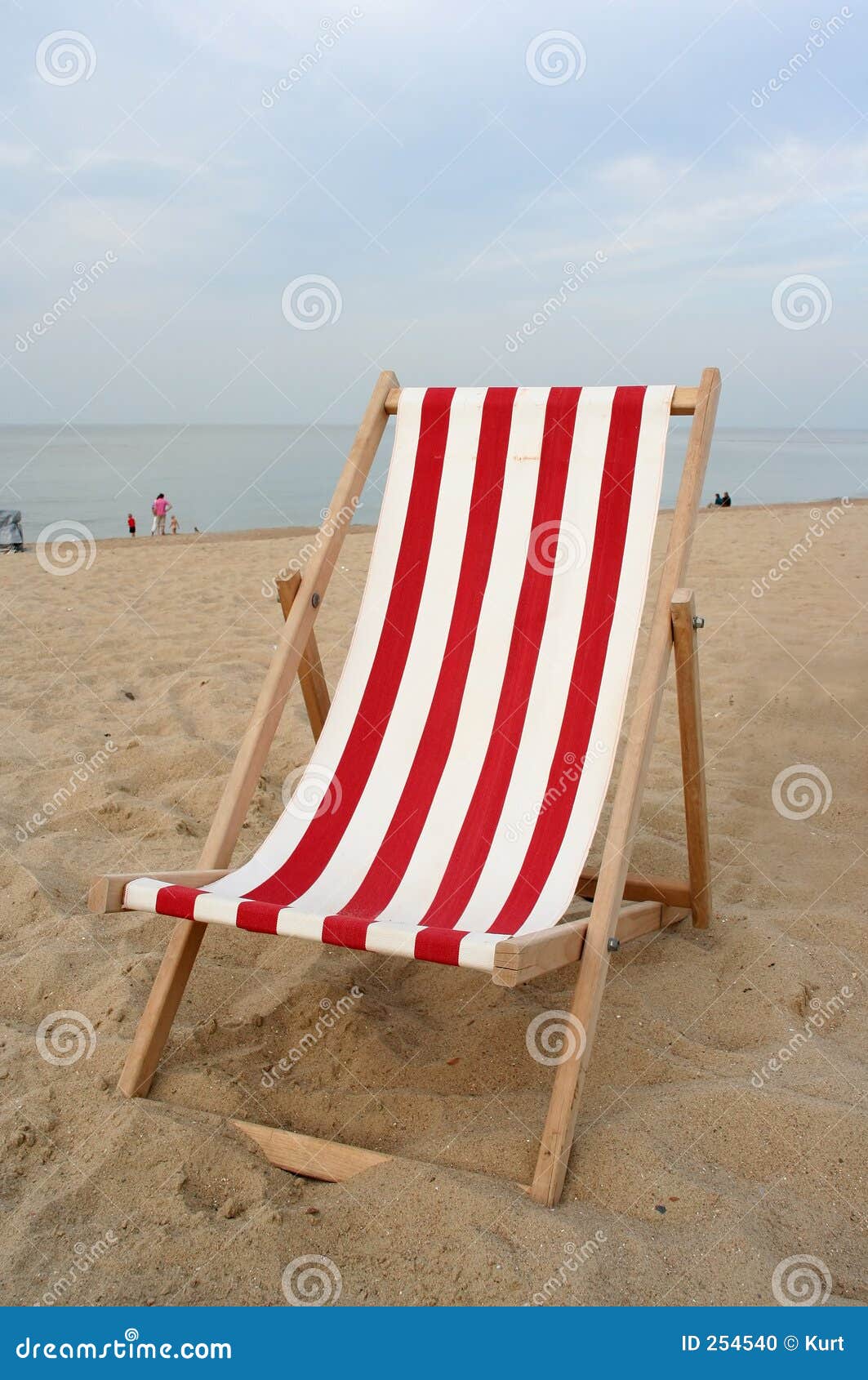 Empty Beach Chair Stock Photo Image Of Classic Object 254540