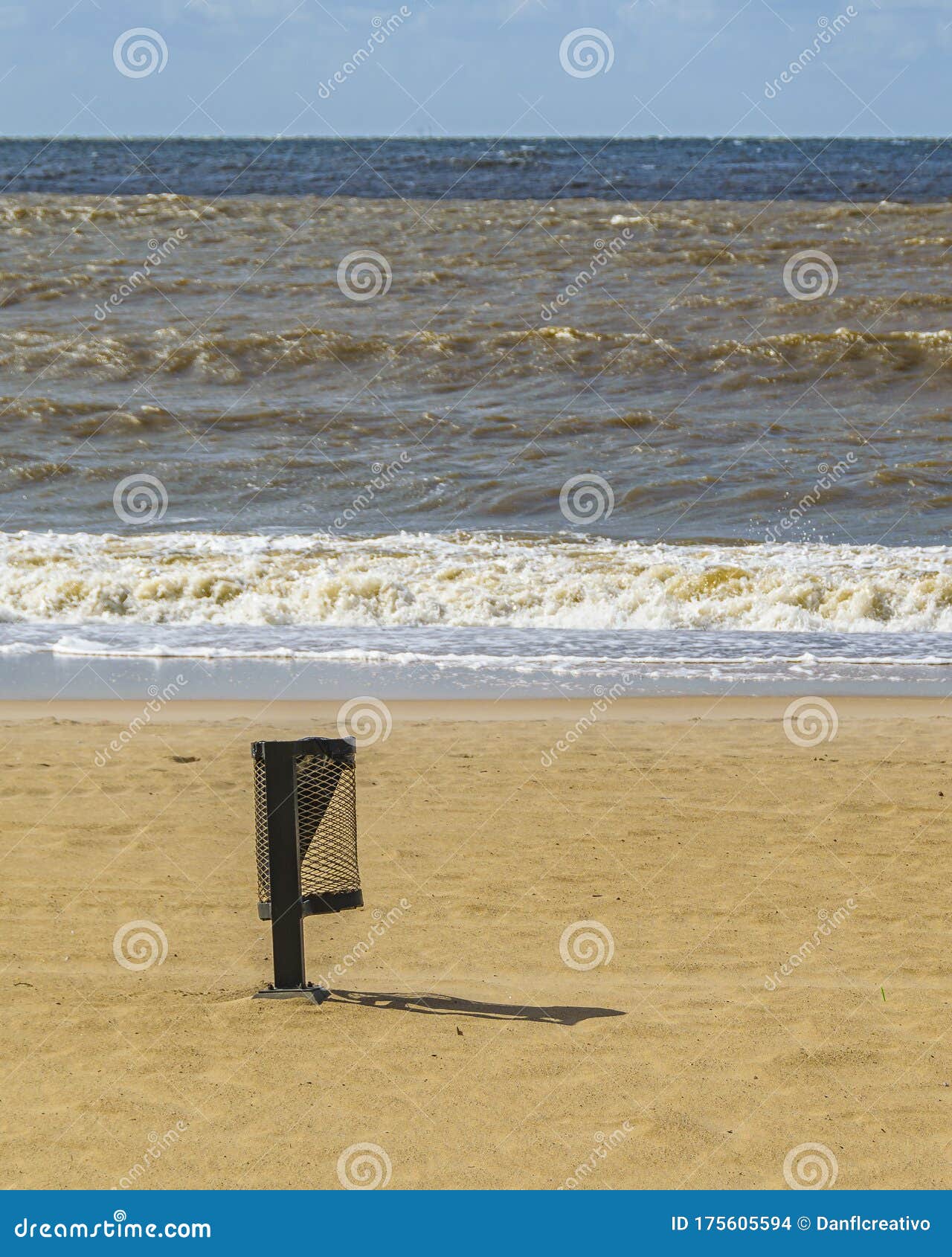 empty pocitos beach, montevideo, uruguay