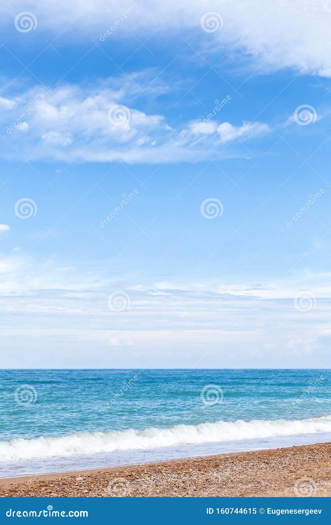 Empty Beach, Vertical Background Photo Stock Image - Image of ...