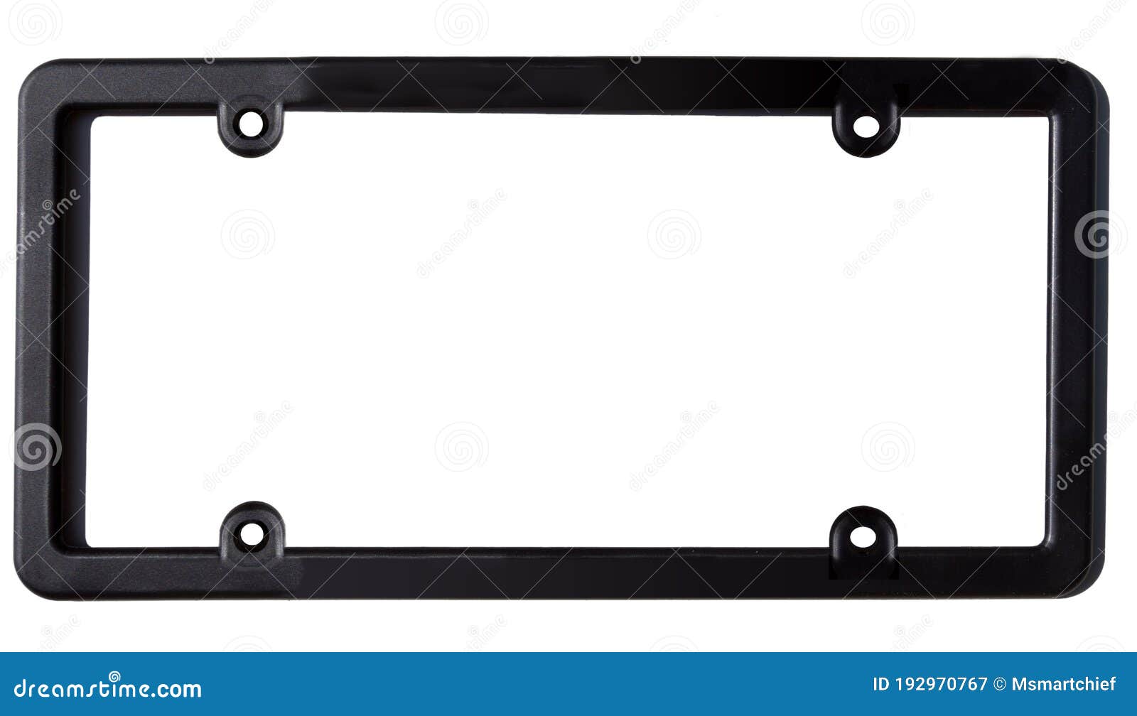 Empty Black Plastic License Plate Frame Stock Image Image of blank, horizontal 192970767
