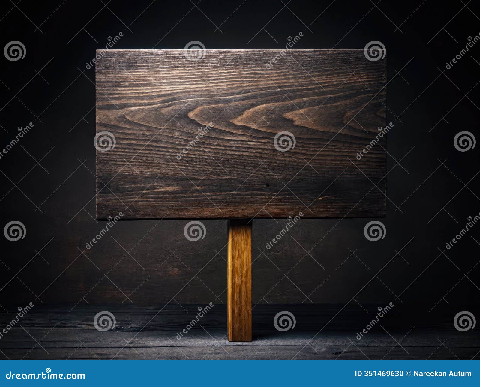 empty black wooden signboard in highdetail studio photography dark mood minimalist  for various applications