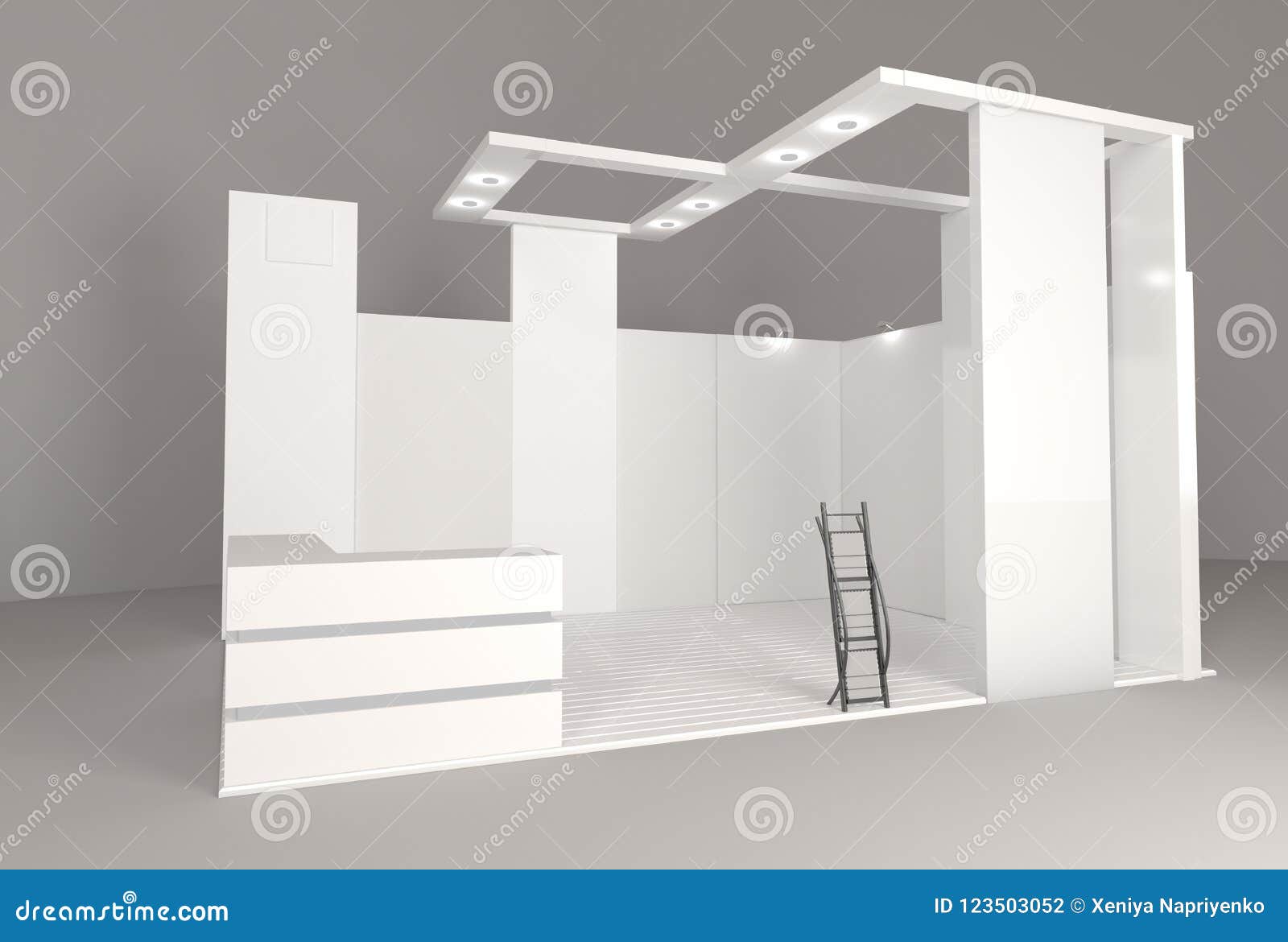 Download Empty Blank Stand Booth Mock Up Template For Your Design Stock Illustration Illustration Of Handout Mockup 123503052 PSD Mockup Templates