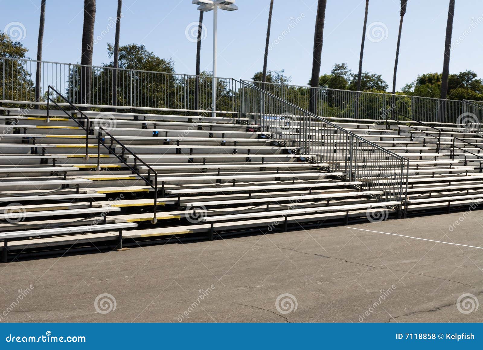 Empty Bleachers RoyaltyFree Stock Photography