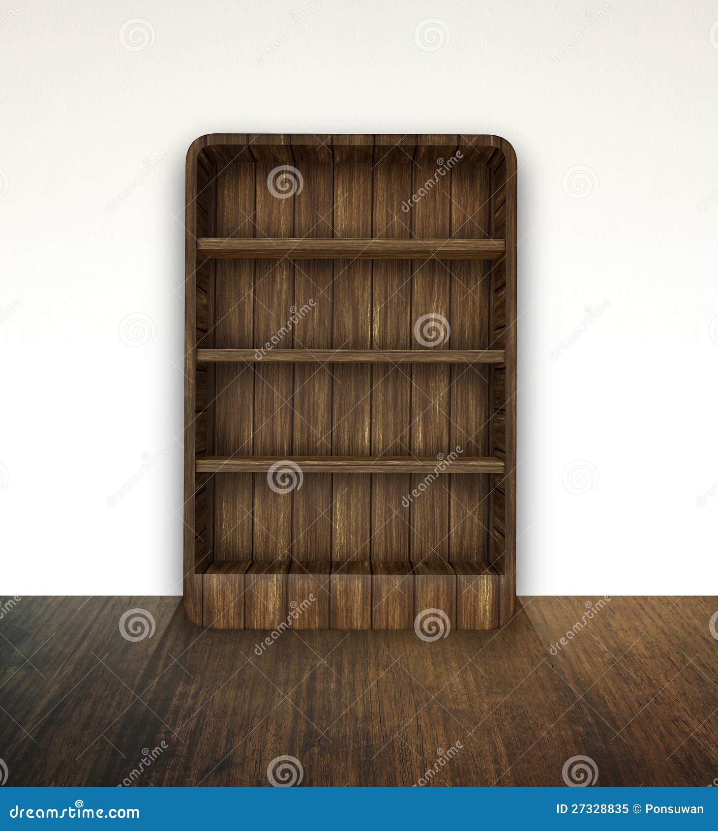 Empty book shelf stock illustration. Illustration of background 27328835