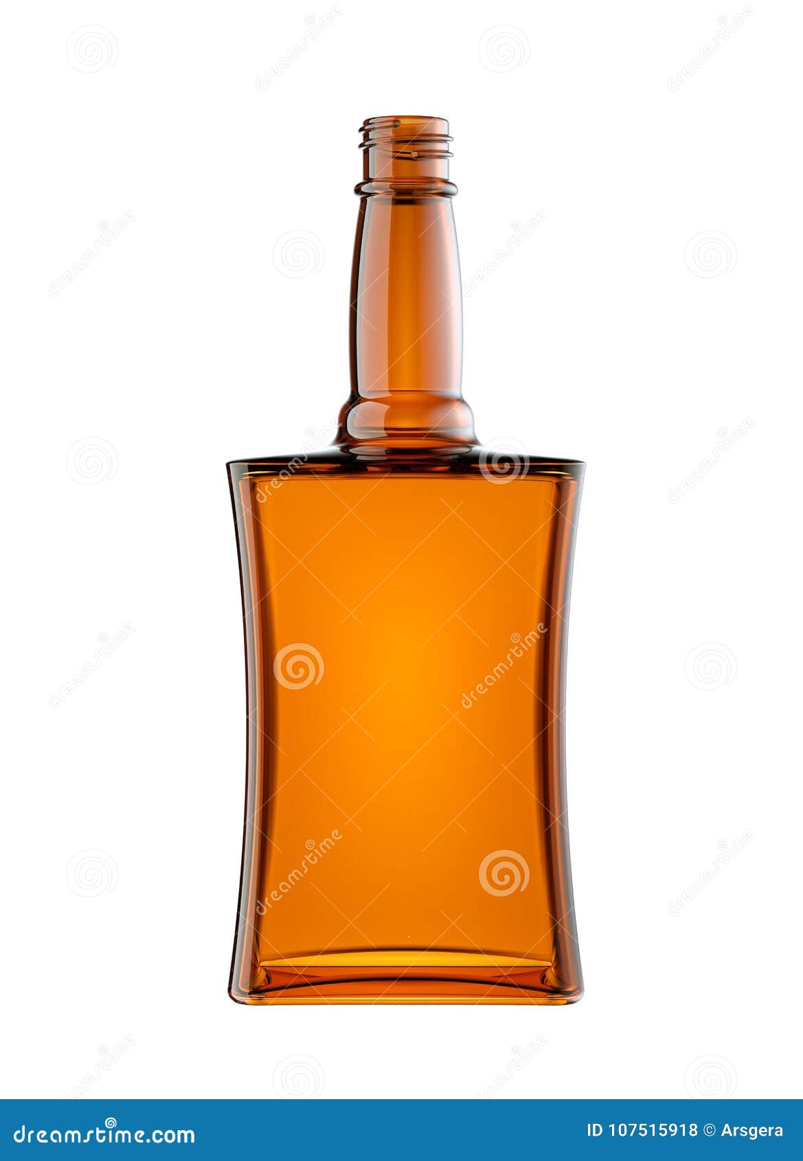 Empty Bottle for Scotch or Brandy Isolated Stock Photo Image of vodka