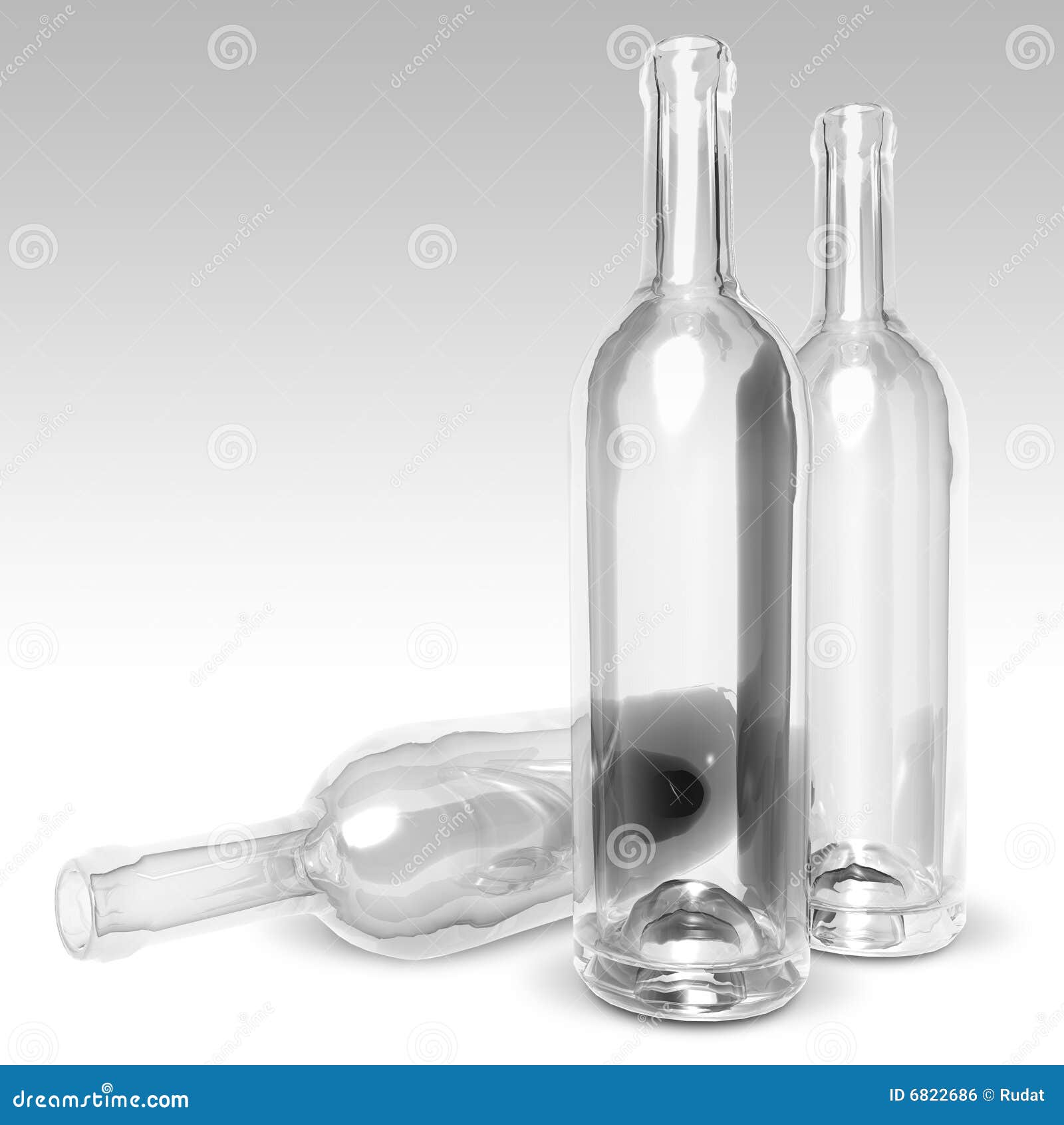 Empty bottles stock illustration. Illustration of industry 6822686