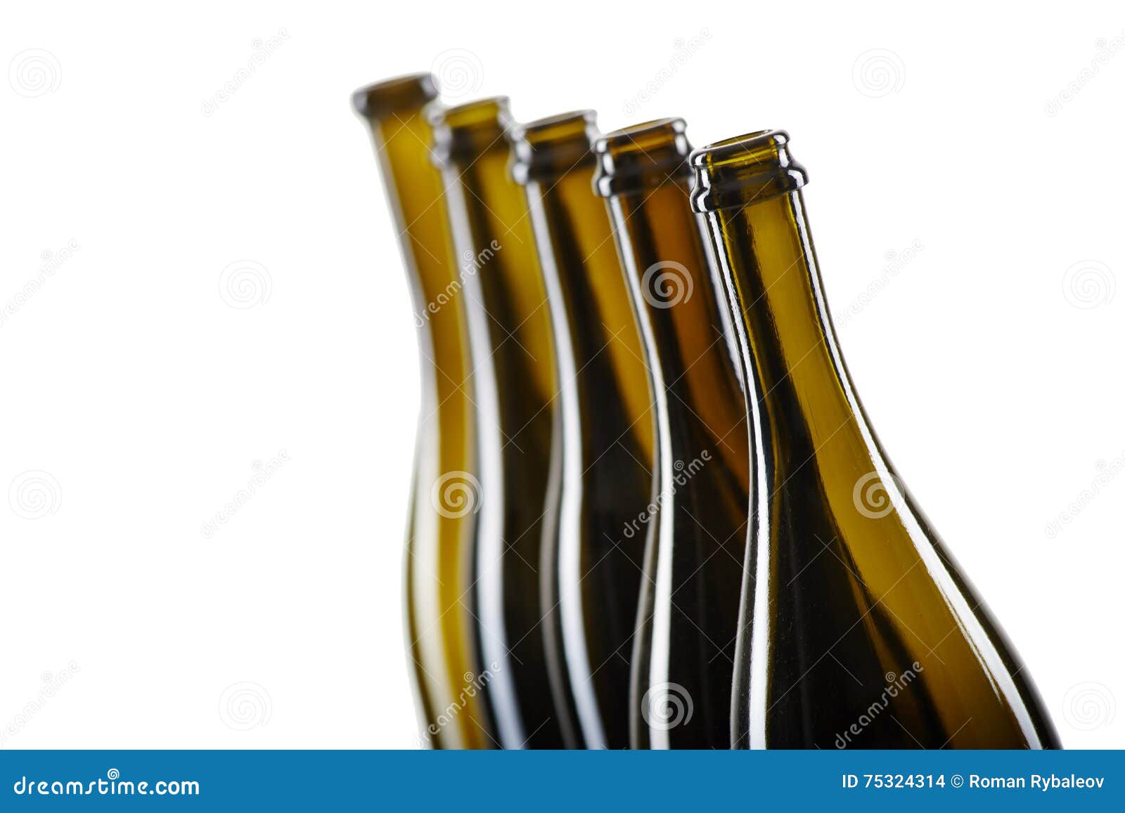 Empty Bottles Isolated Over the White Background Stock Photo Image of brand, design 75324314