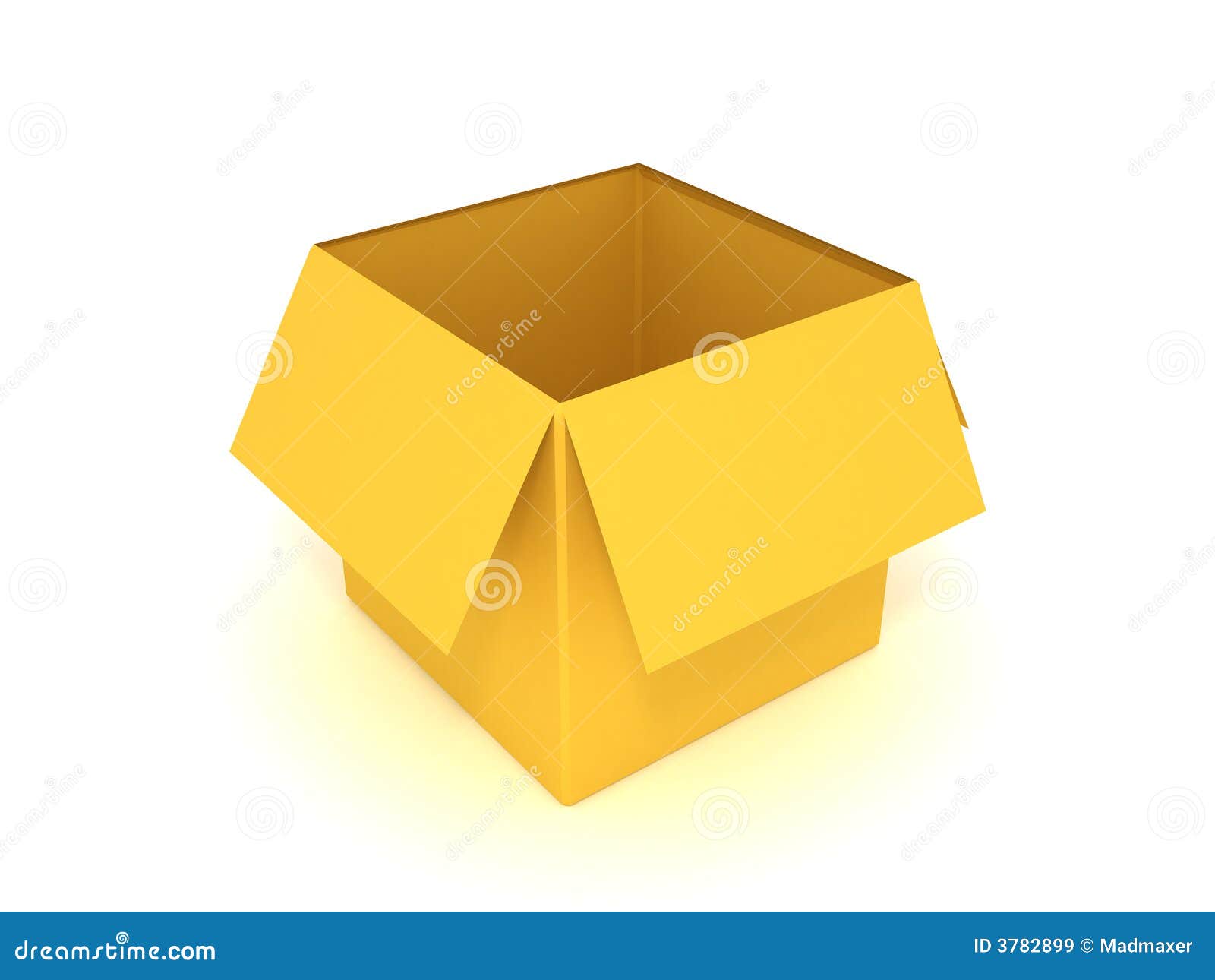 Empty box stock illustration. Illustration of boxed, container 3782899