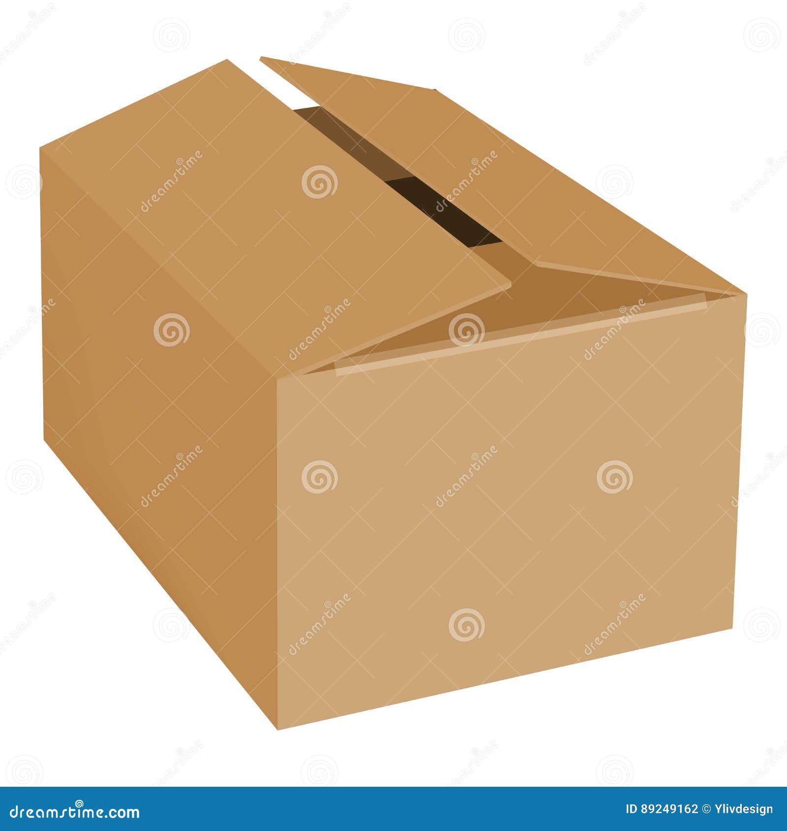 Download Empty Box Mockup, Realistic Style Stock Vector ...