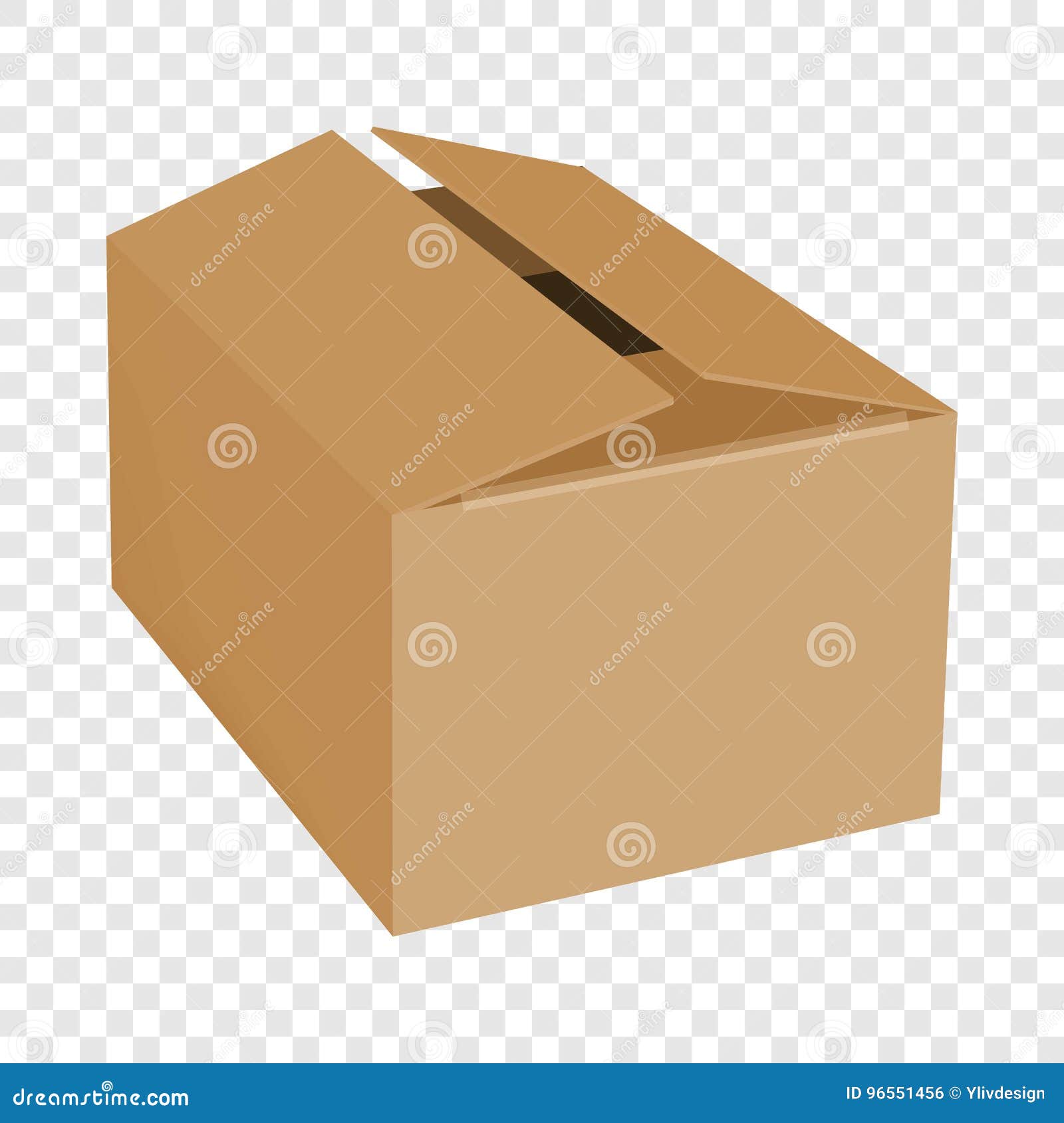 Download Empty Box Mockup, Realistic Style Stock Vector ...