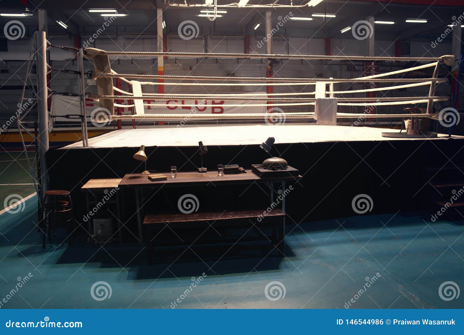 Download Empty Boxing Ring Mockup For Shooting Stock Photo - Image ...